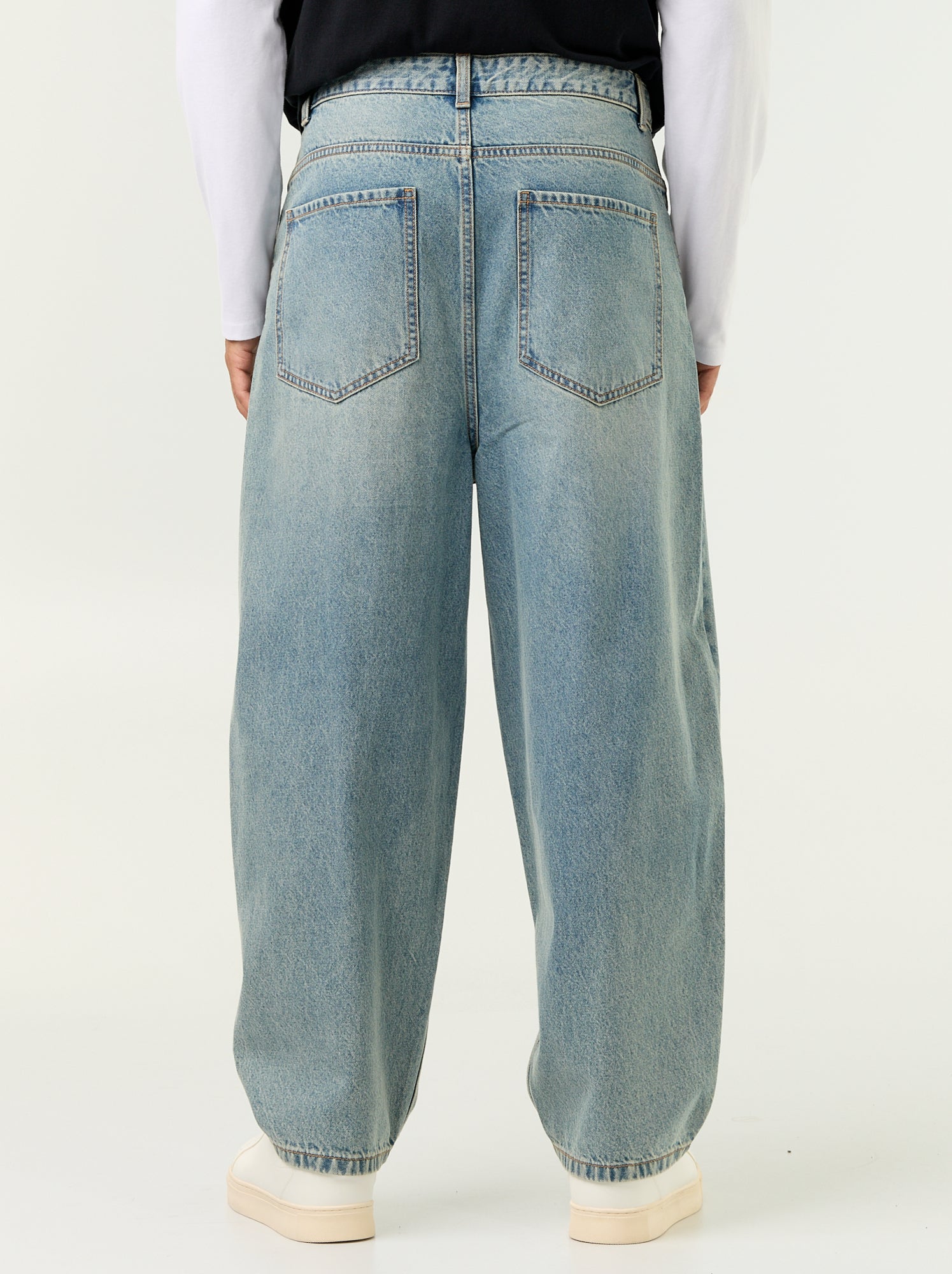 Jean coupe large 5 poches - Bleu (GJK31_1)