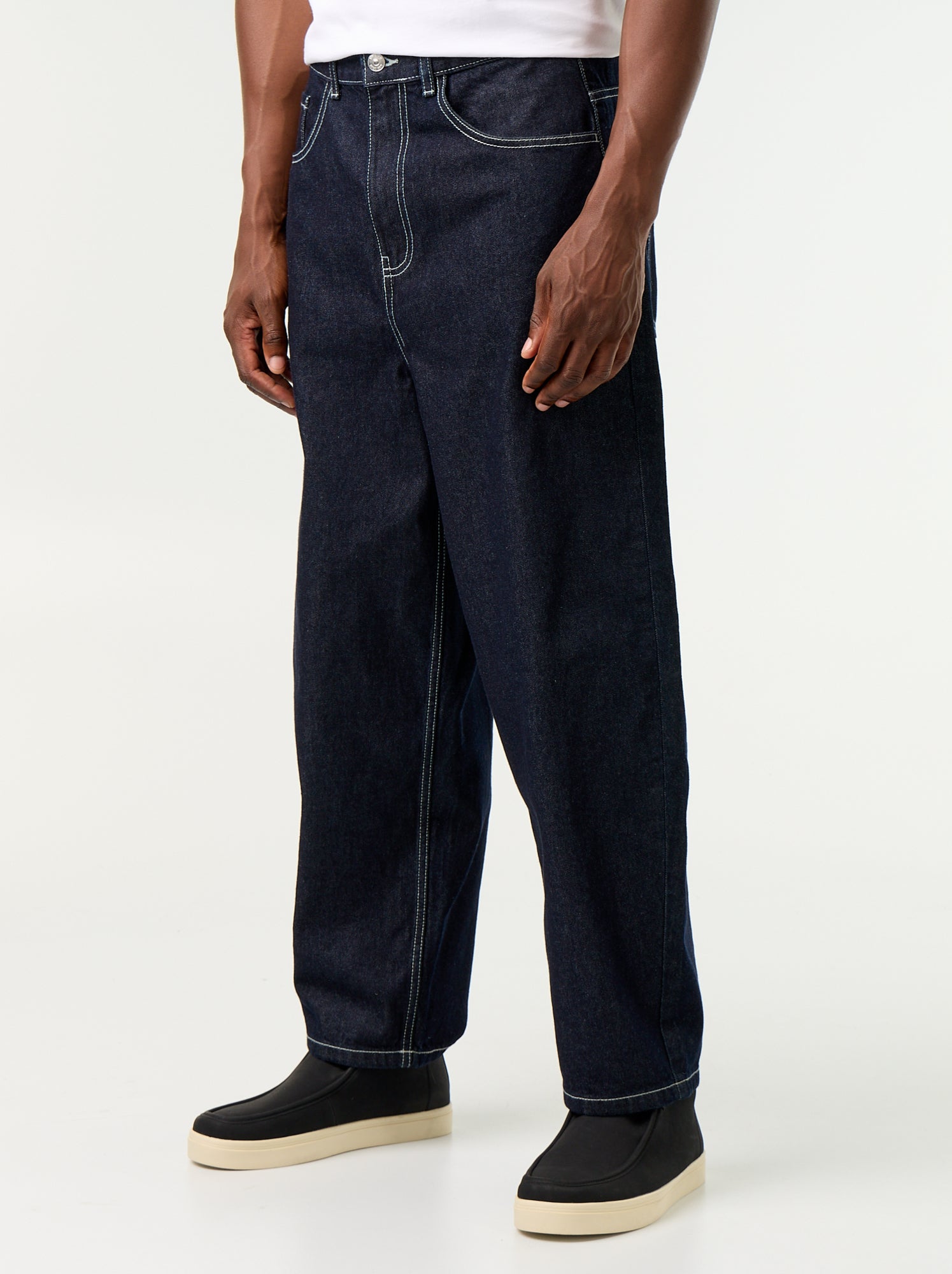Jean coupe large 5 poches - Bleu (GJK31_2)