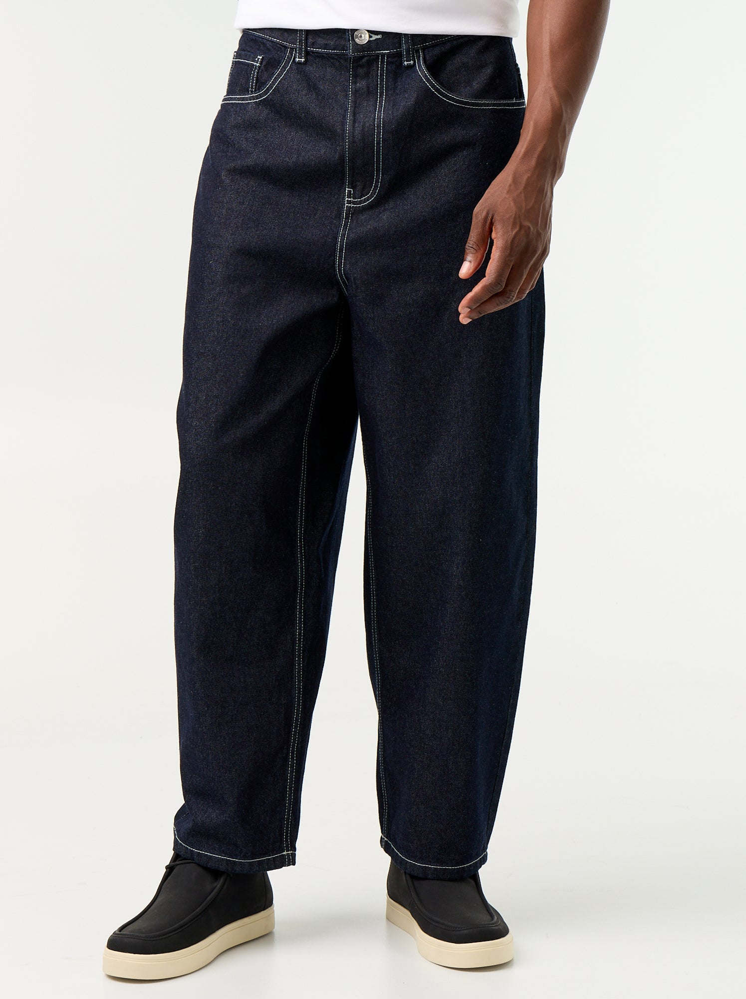 Jean coupe large 5 poches - Bleu (GJK31_2)