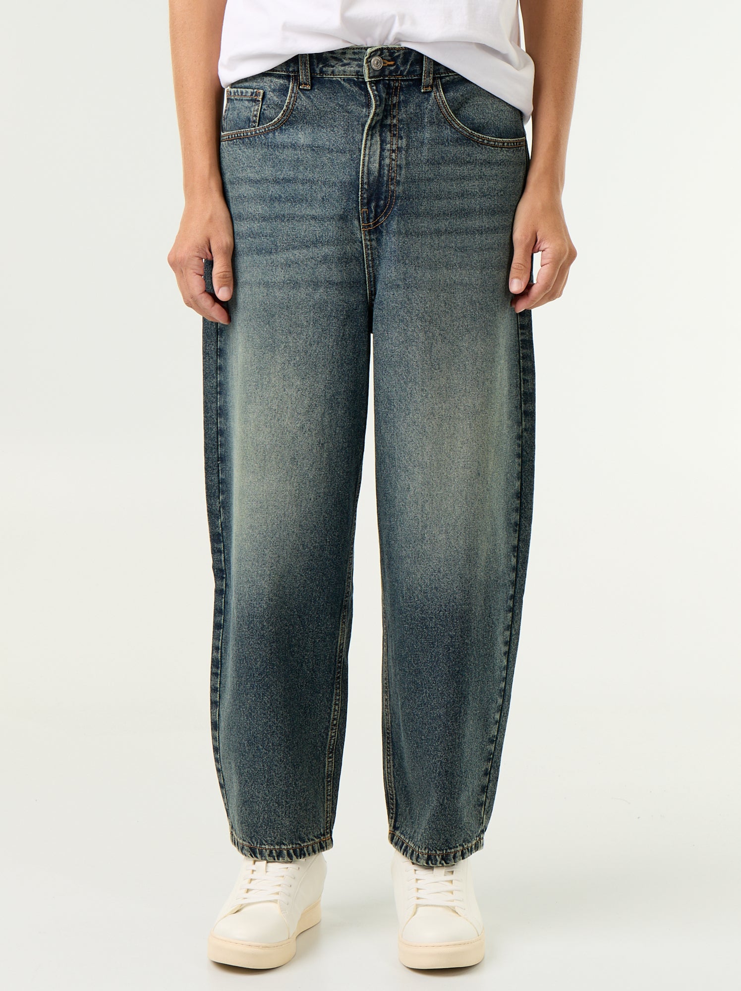 Jean coupe large 5 poches - Bleu (GJK31_3)