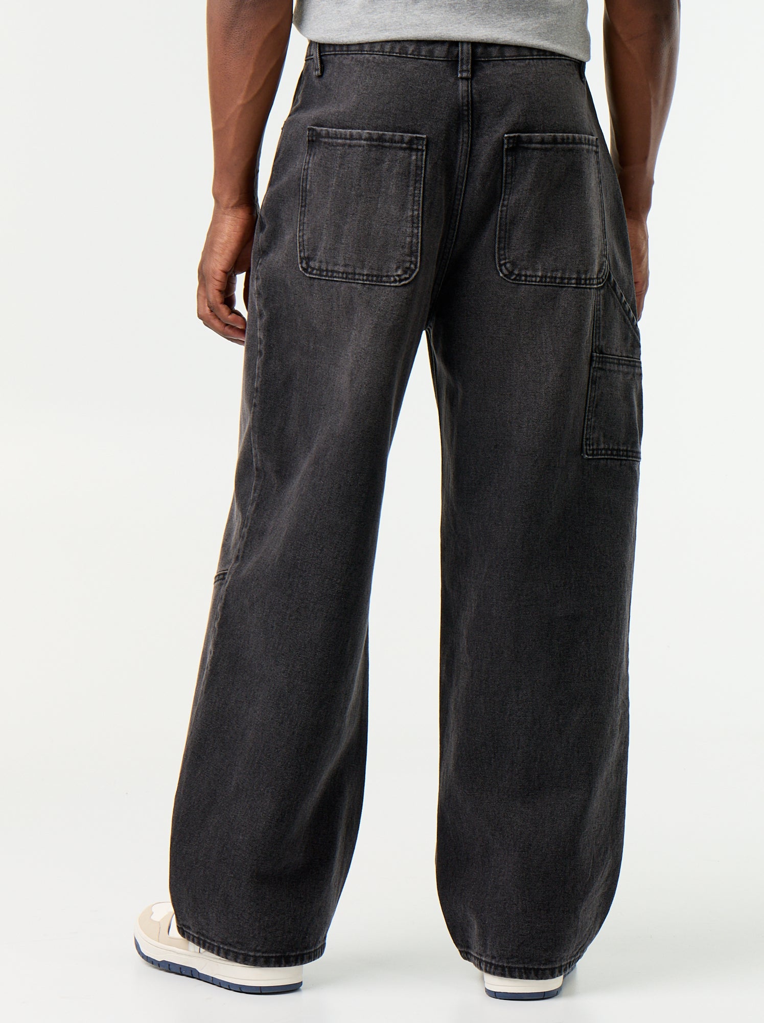 Jean coupe large / Loose fit à 5 poches - Noir
