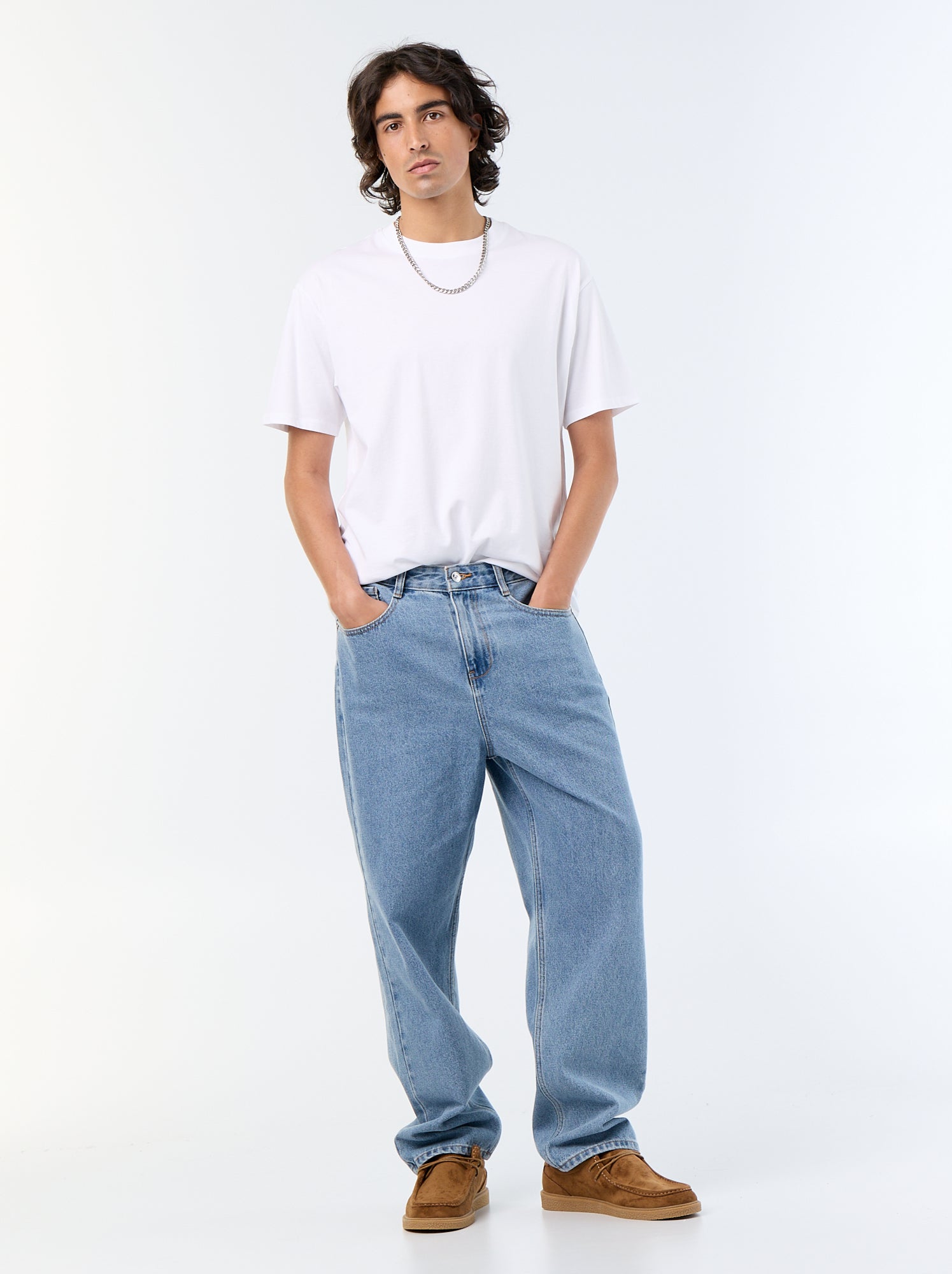 Jean coupe large / relaxed fit - Bleu