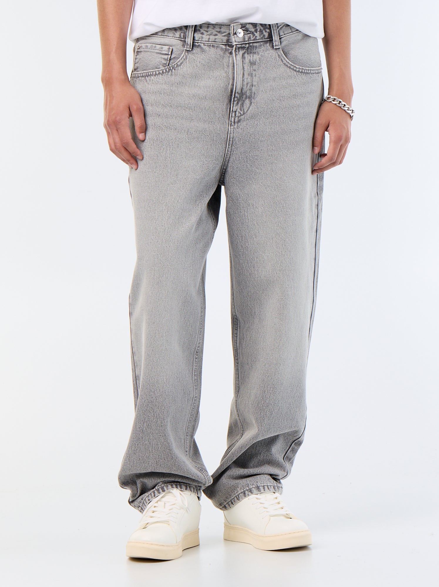 Jean coupe large / relaxed fit - Gris