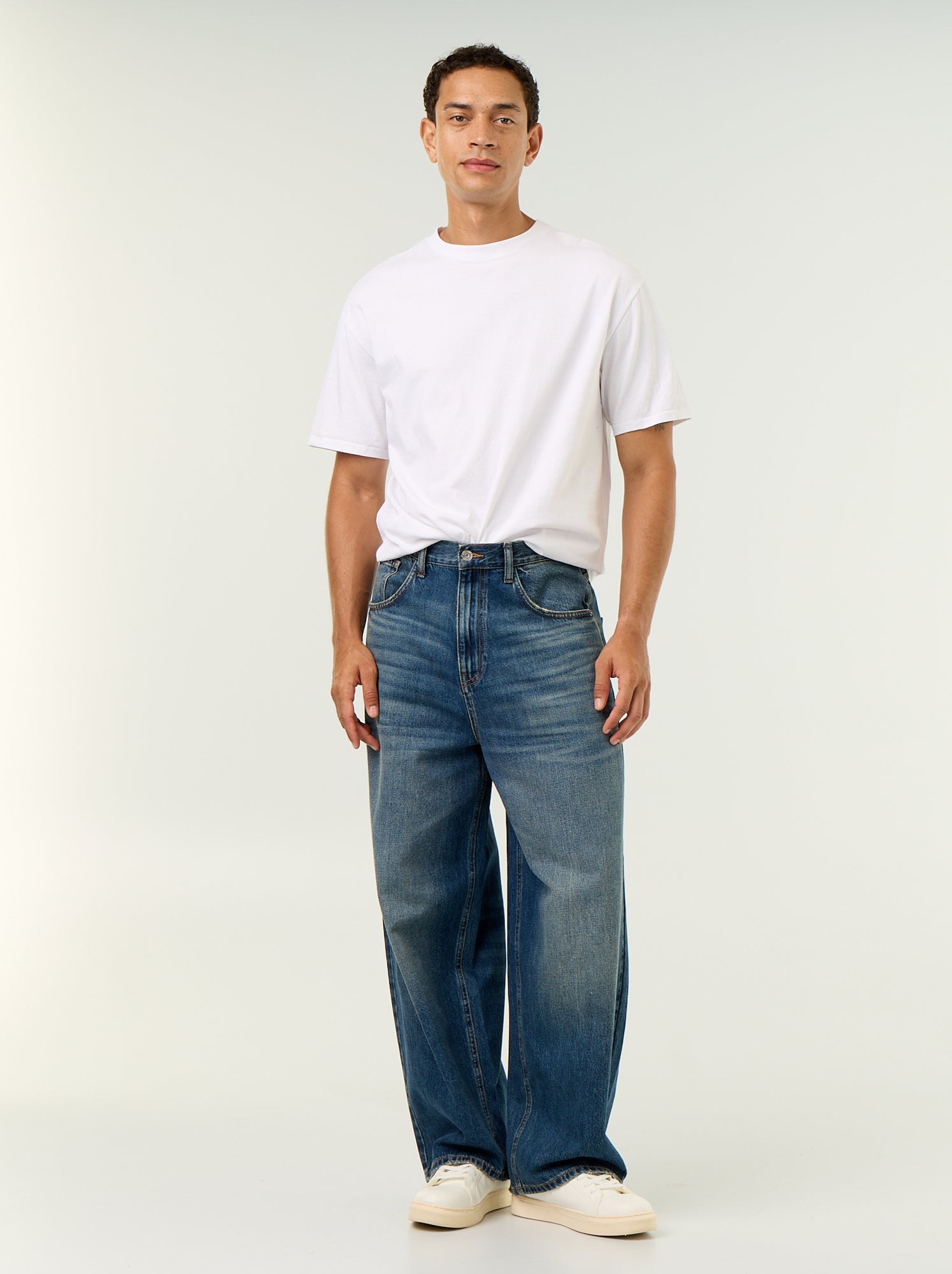 Jean coupe super baggy - Bleu (GJN53_2)