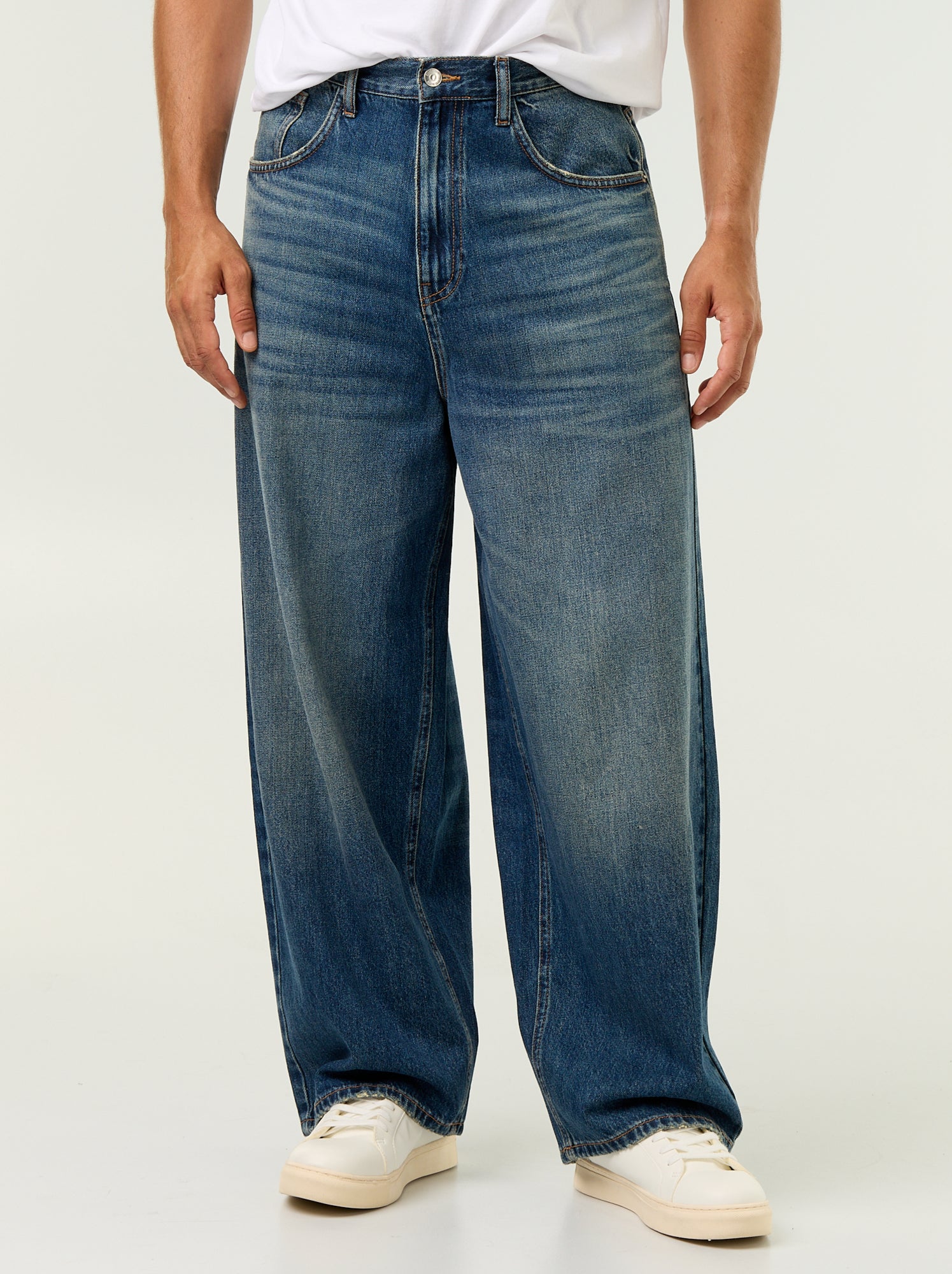 Jean coupe super baggy - Bleu (GJN53_2)