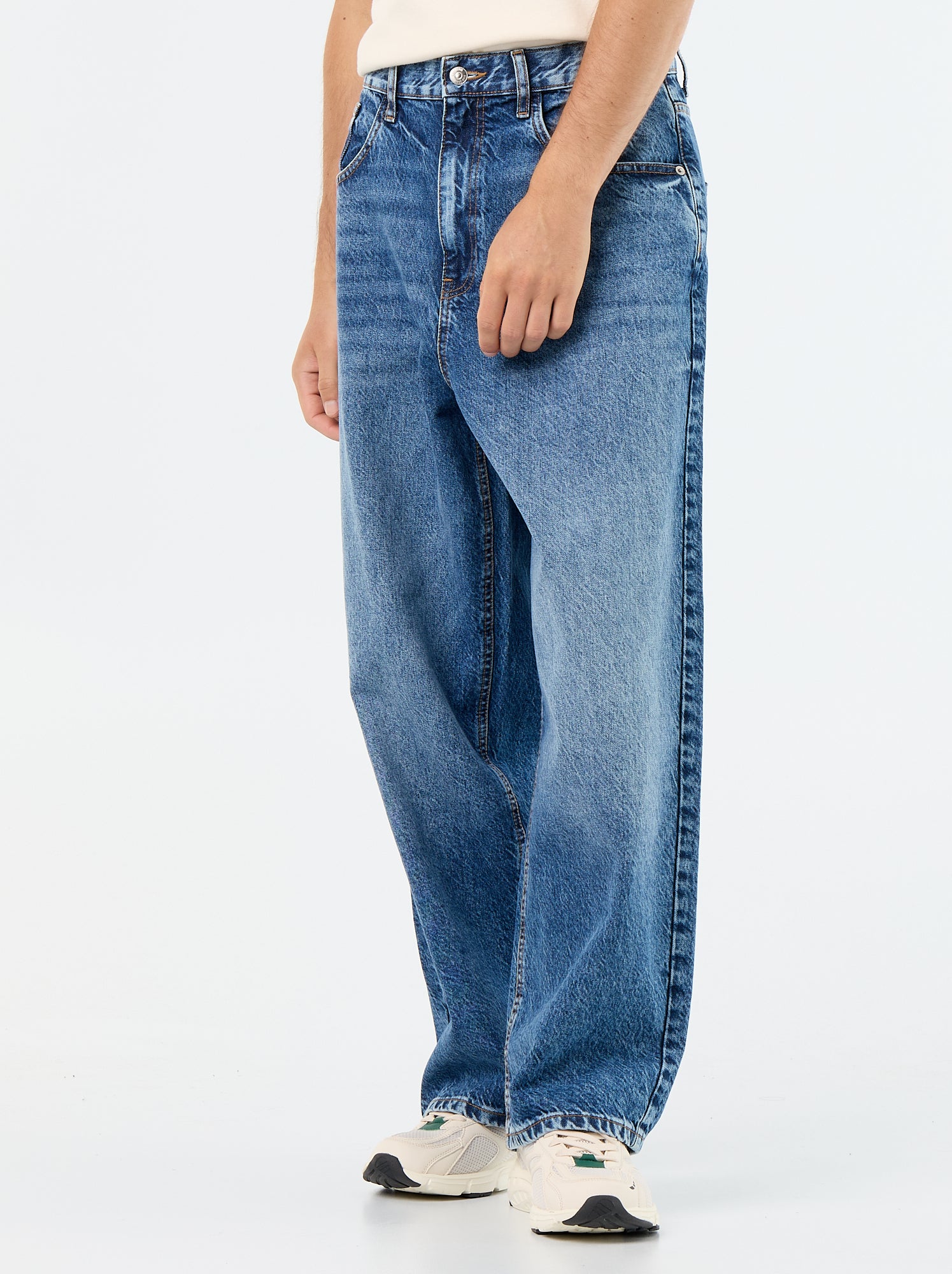 Jean coupe super baggy - Bleu (GJN53_3)
