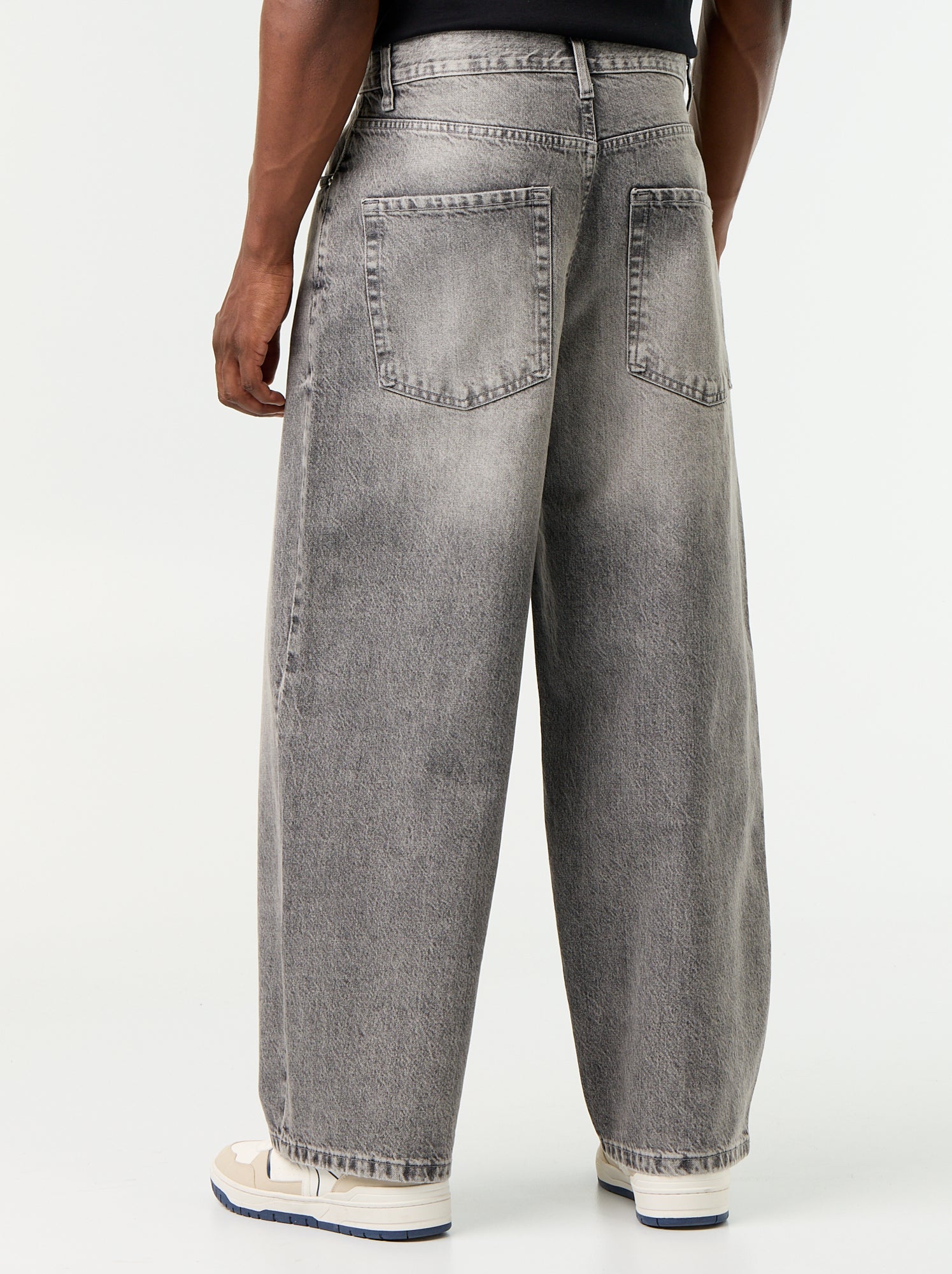 Jean coupe super baggy - Gris