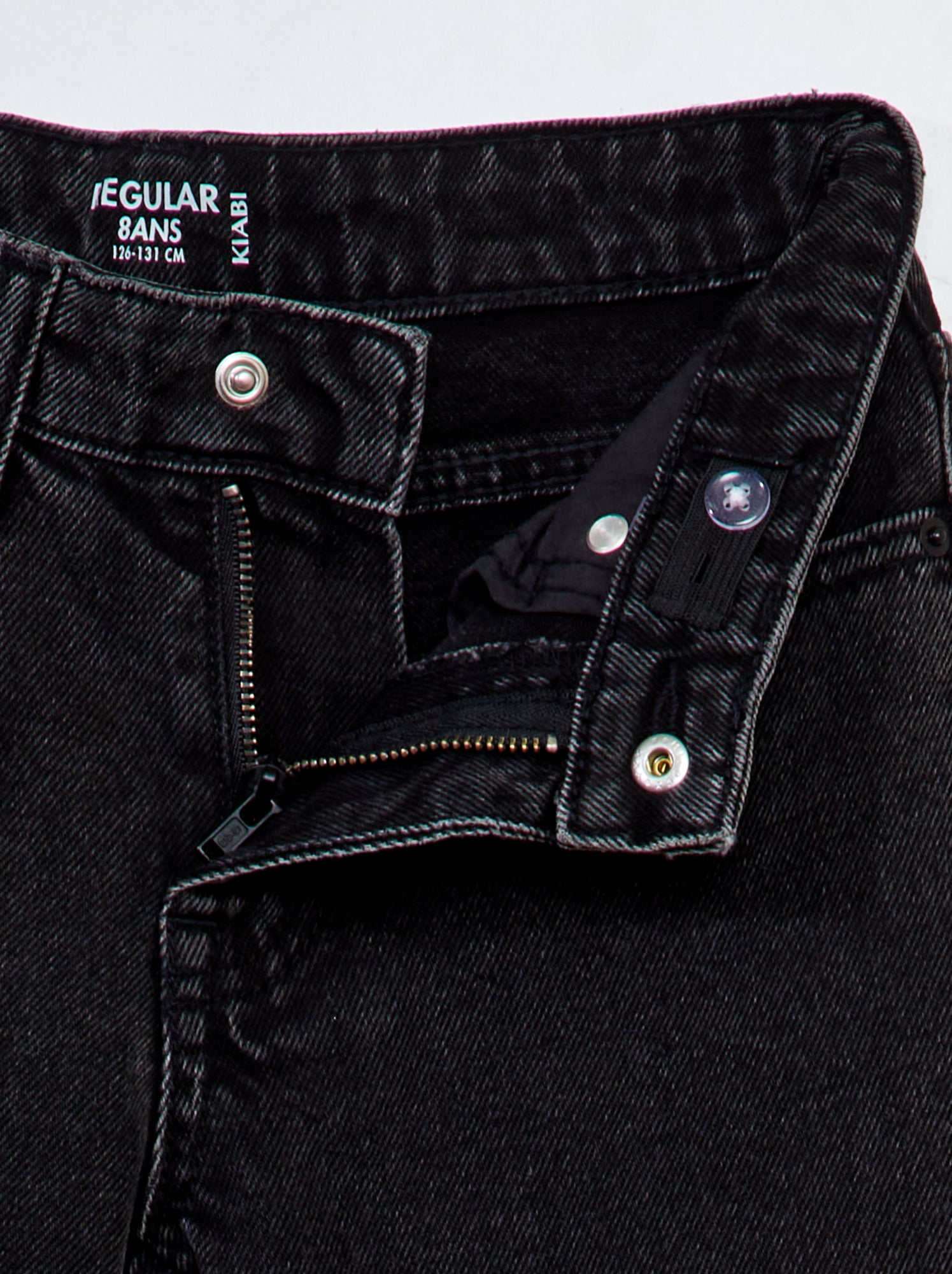 Jean droit à 5 poches - Gris vintage