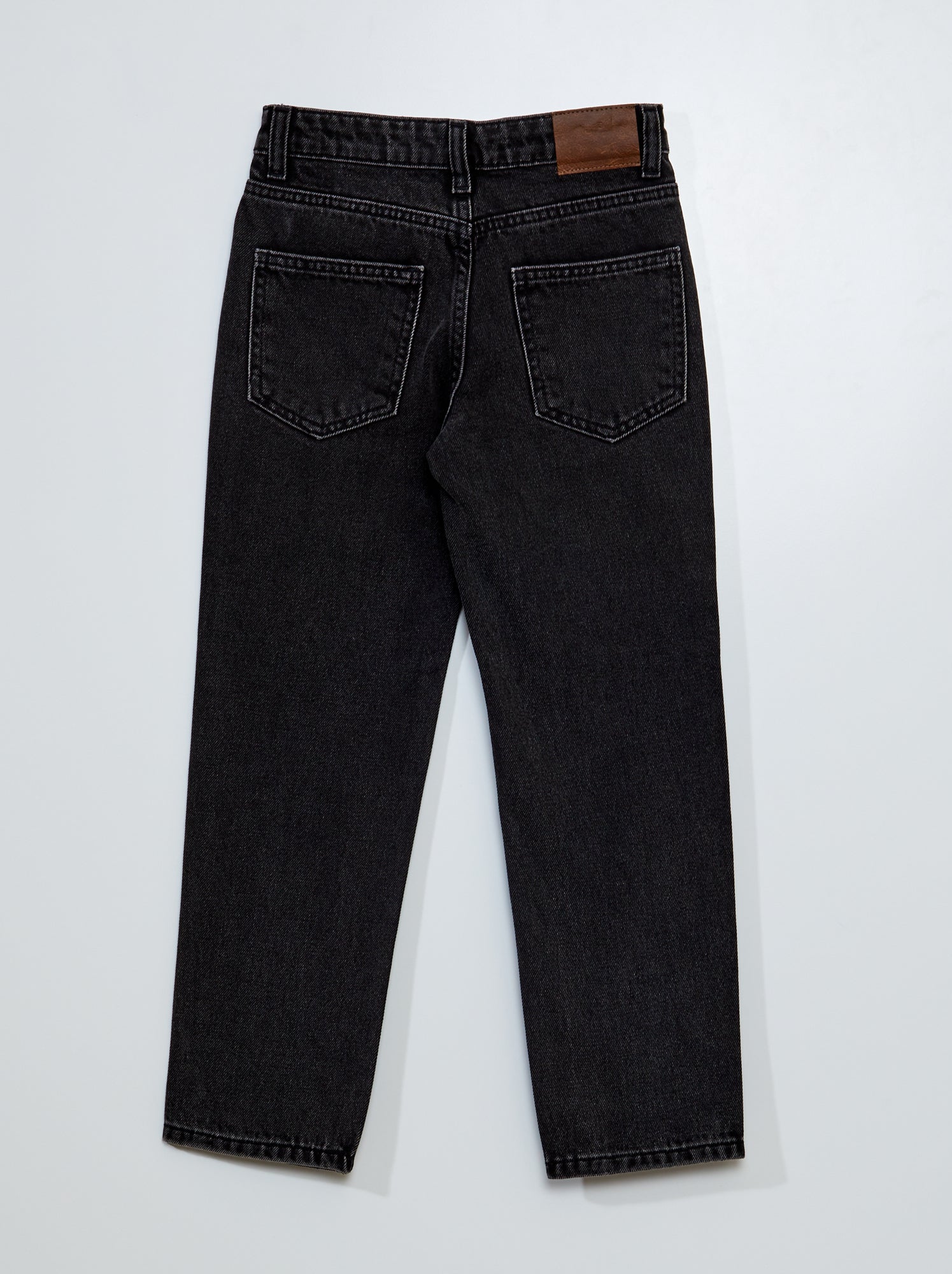 Jean droit à 5 poches - Gris vintage