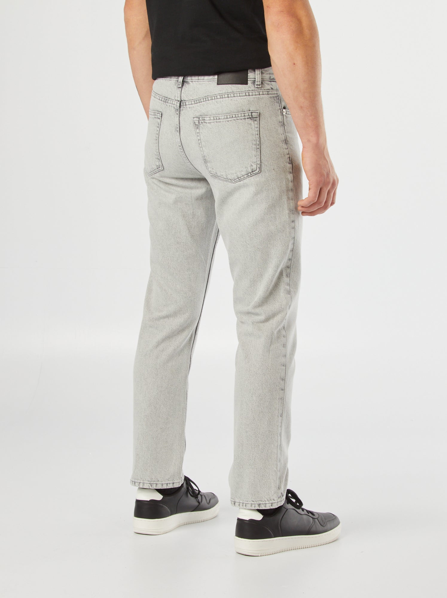 Jean droit à 5 poches - L30 - Gris clair