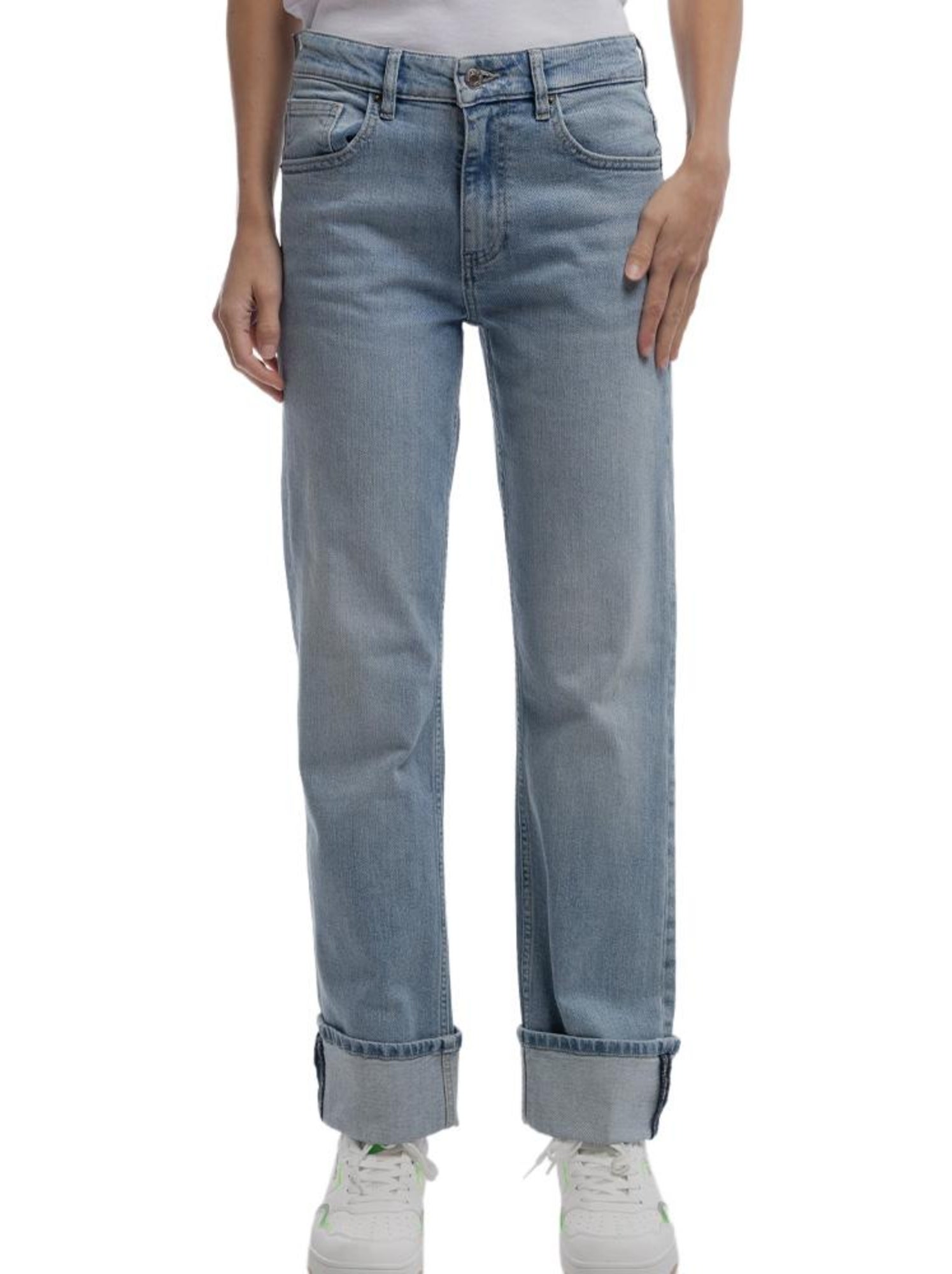 Jean droit fille teddy smith - Bleu