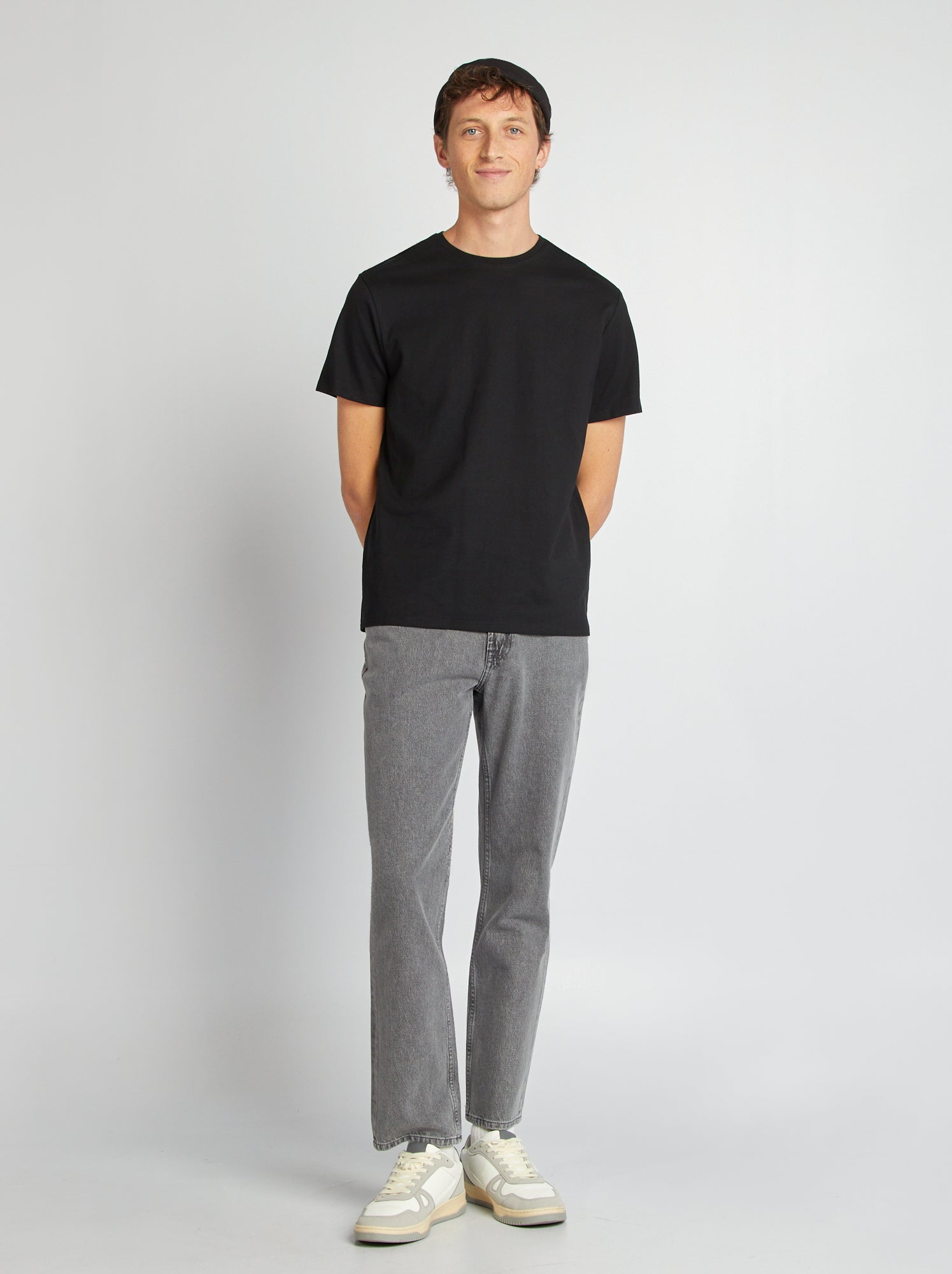 Jean droit - L32 - Gris