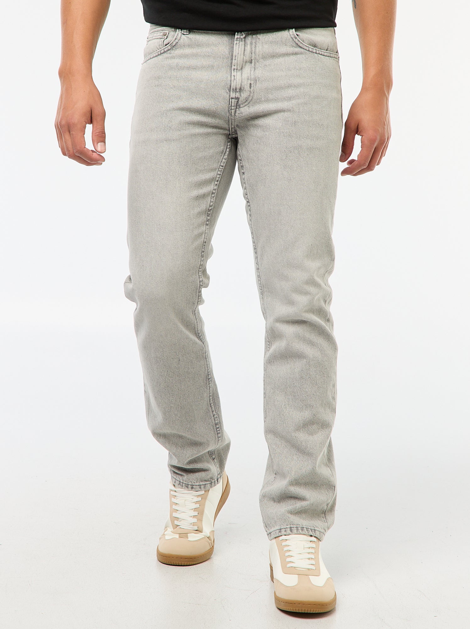 Jean droit - L32 - Gris clair