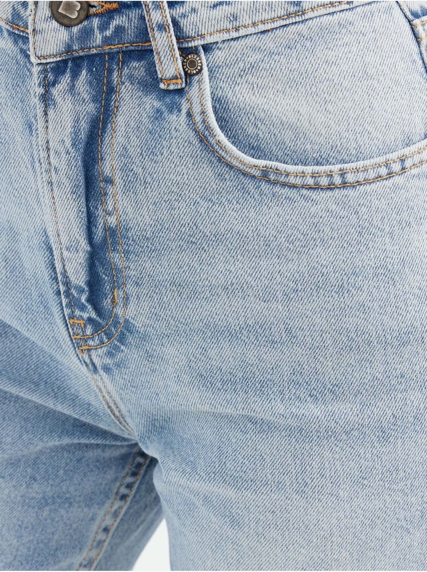 Jean droit taille haute - Bleu clair