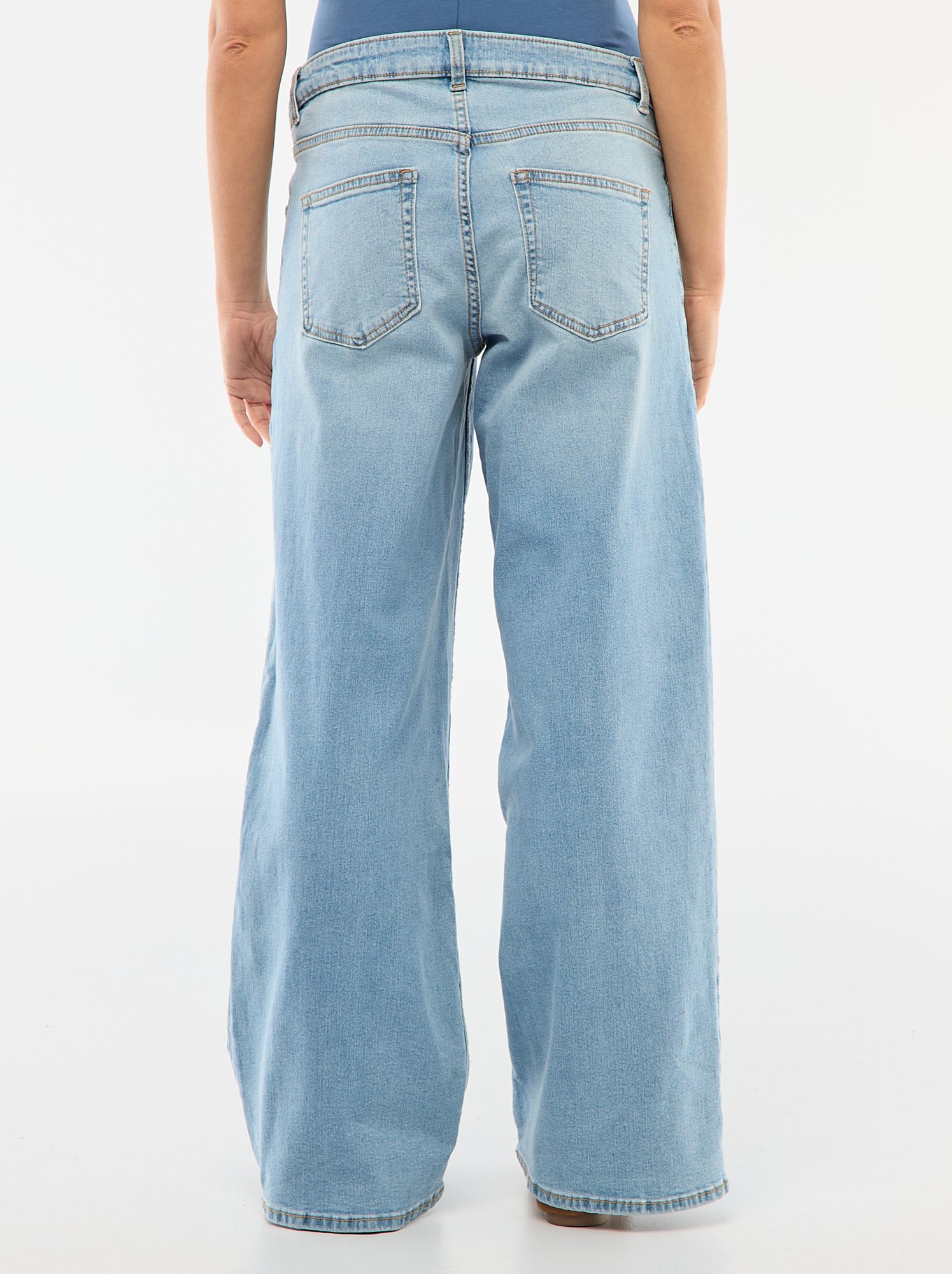 Jean grossesse wide leg - Bleu (ESC57_2)