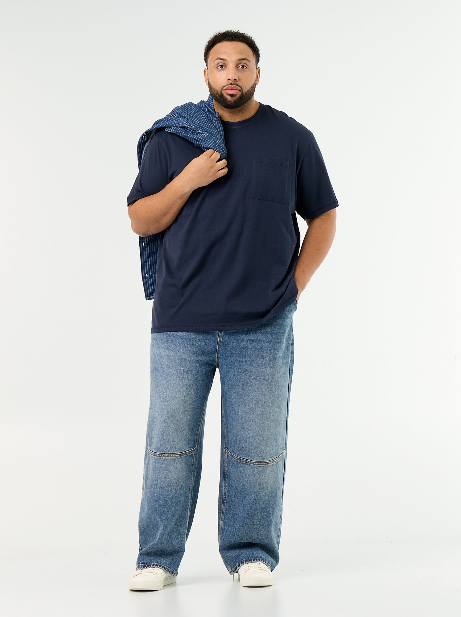 Jean large coupe carpenter - Bleu