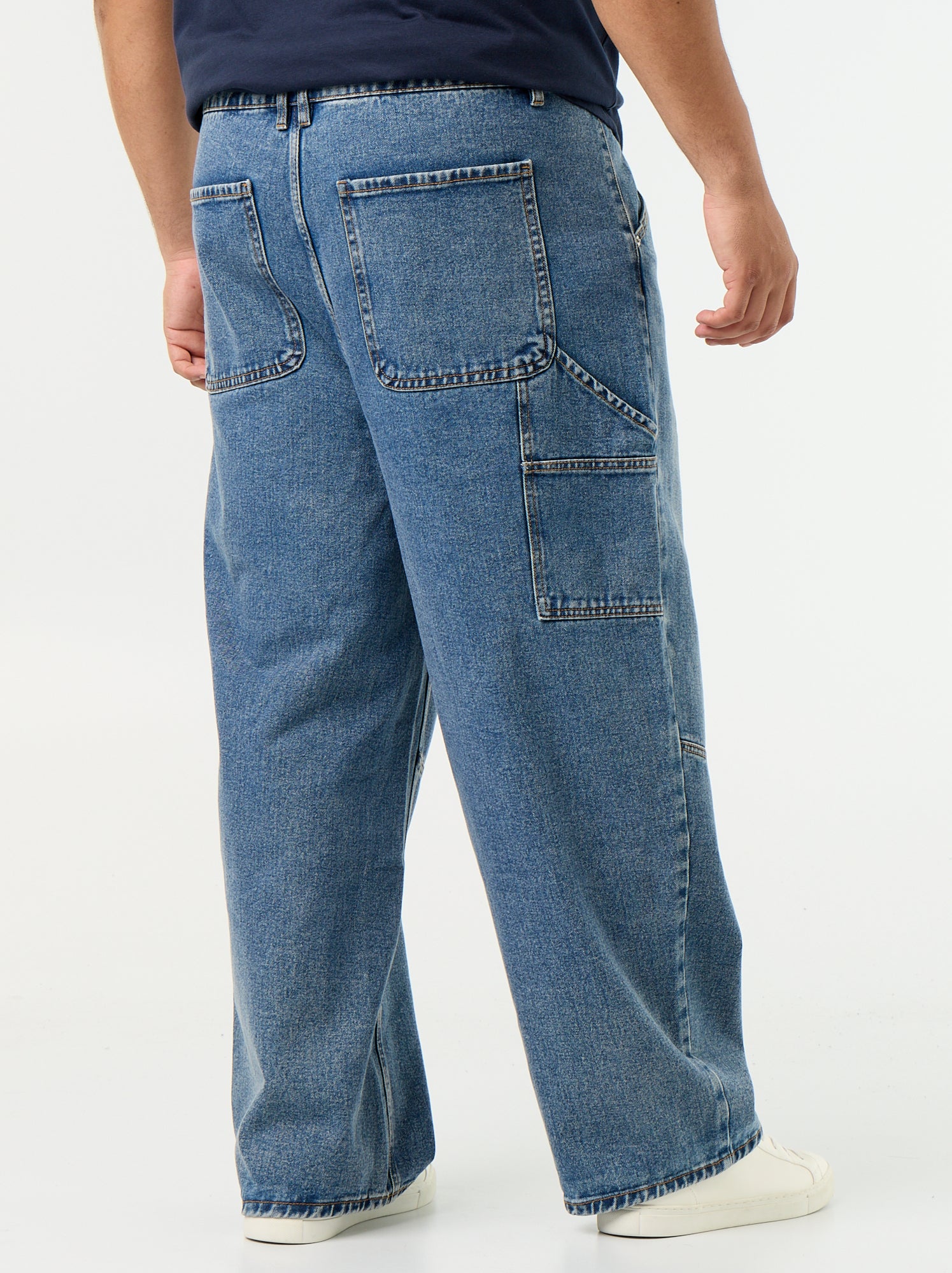 Jean large coupe carpenter - Bleu