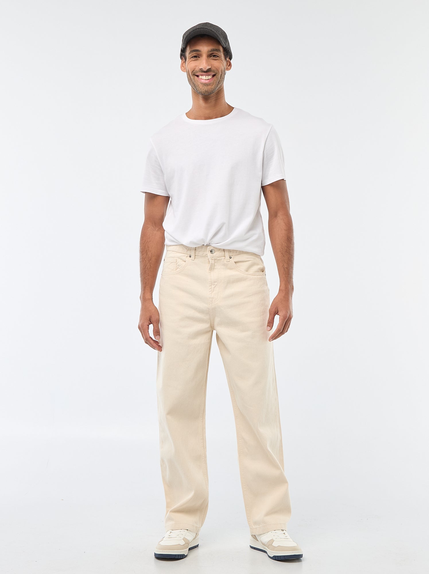Jean large / relaxed fit à 5 poches - Blanc