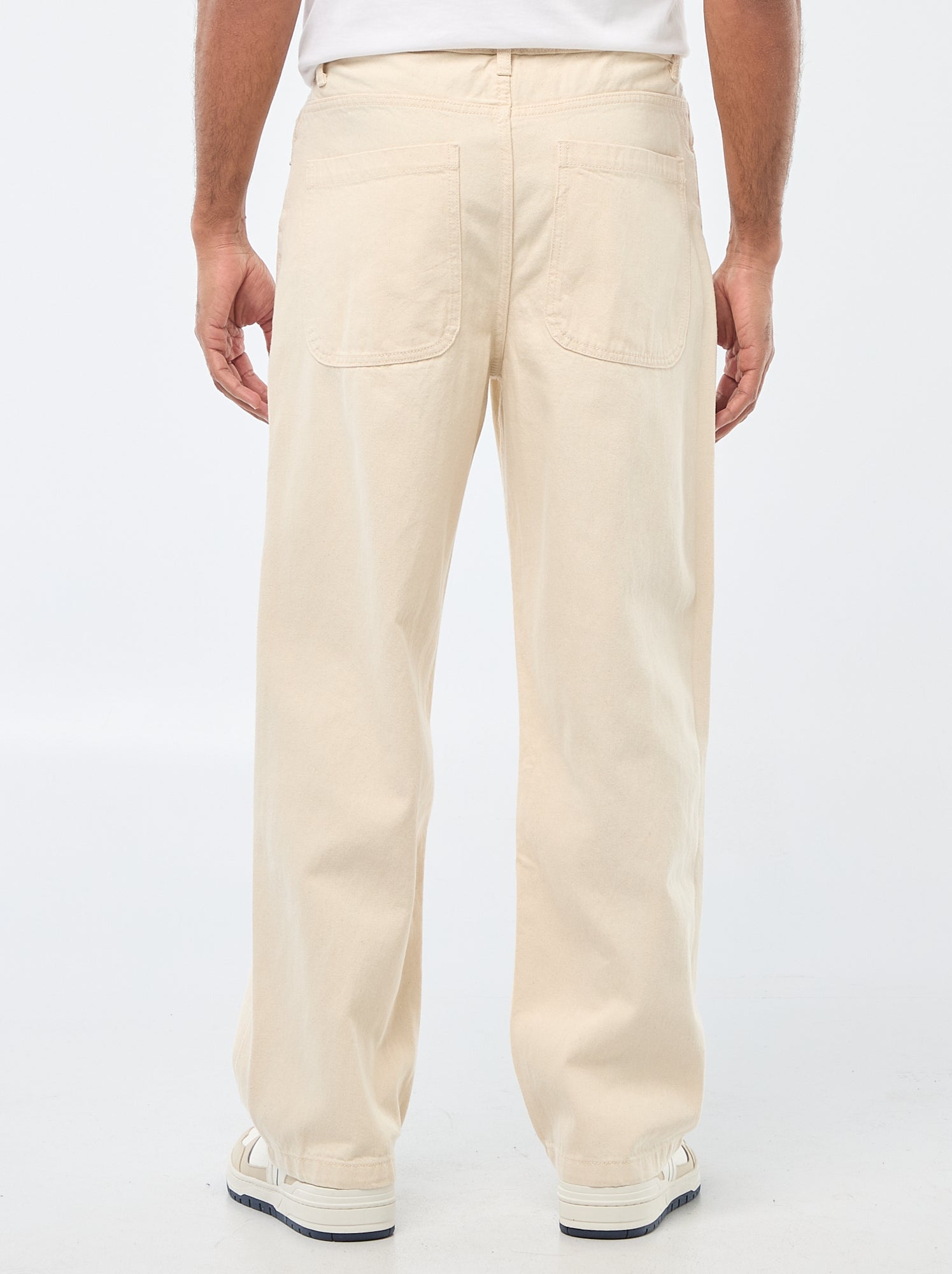 Jean large / relaxed fit à 5 poches - Blanc