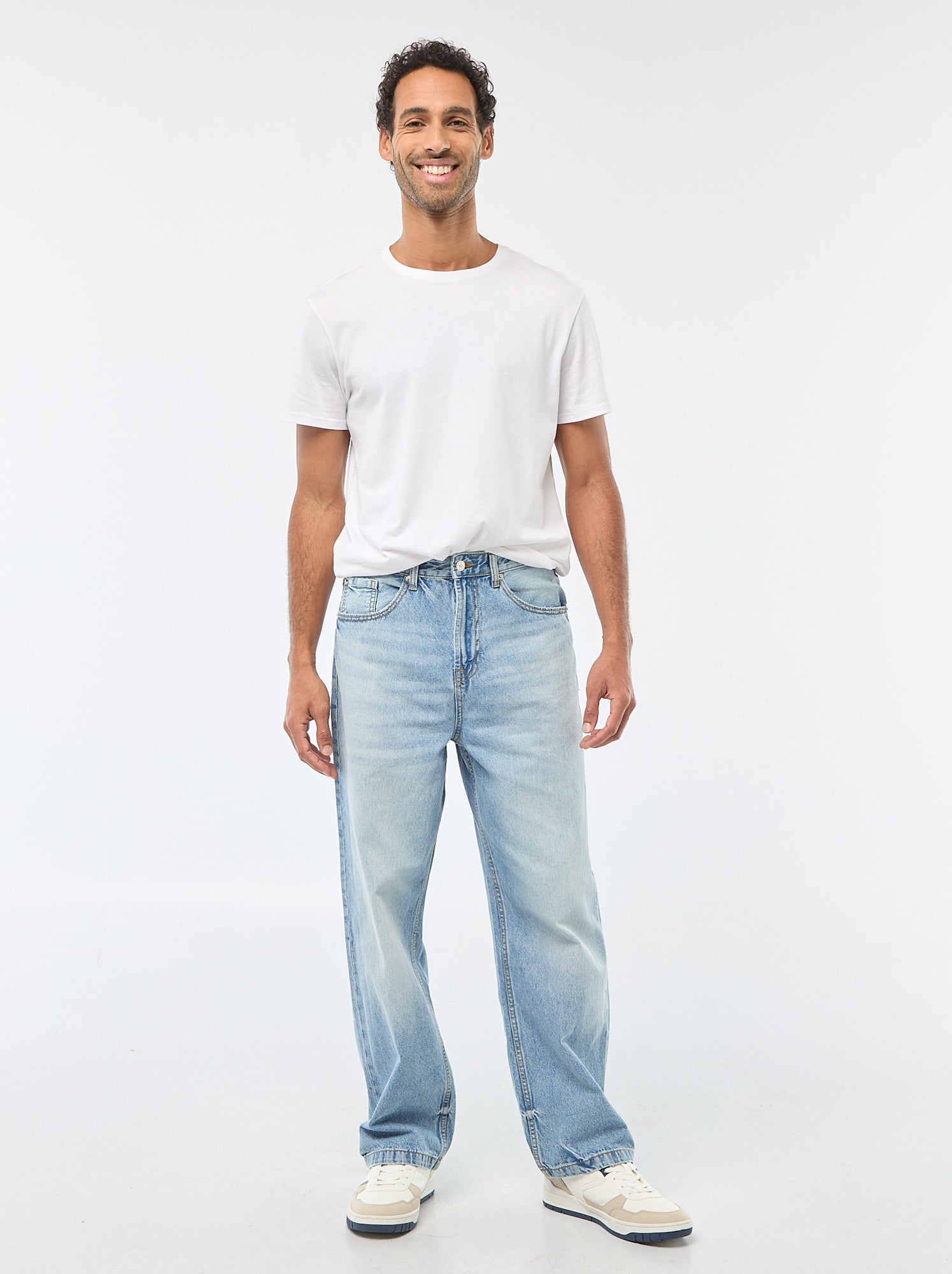 Jean large / relaxed fit à 5 poches - Bleu