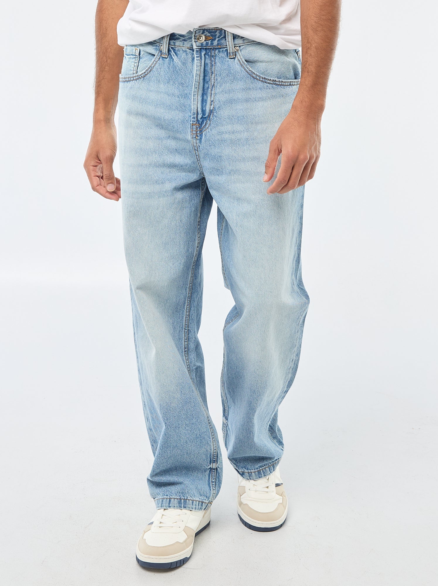 Jean large / relaxed fit à 5 poches - Bleu