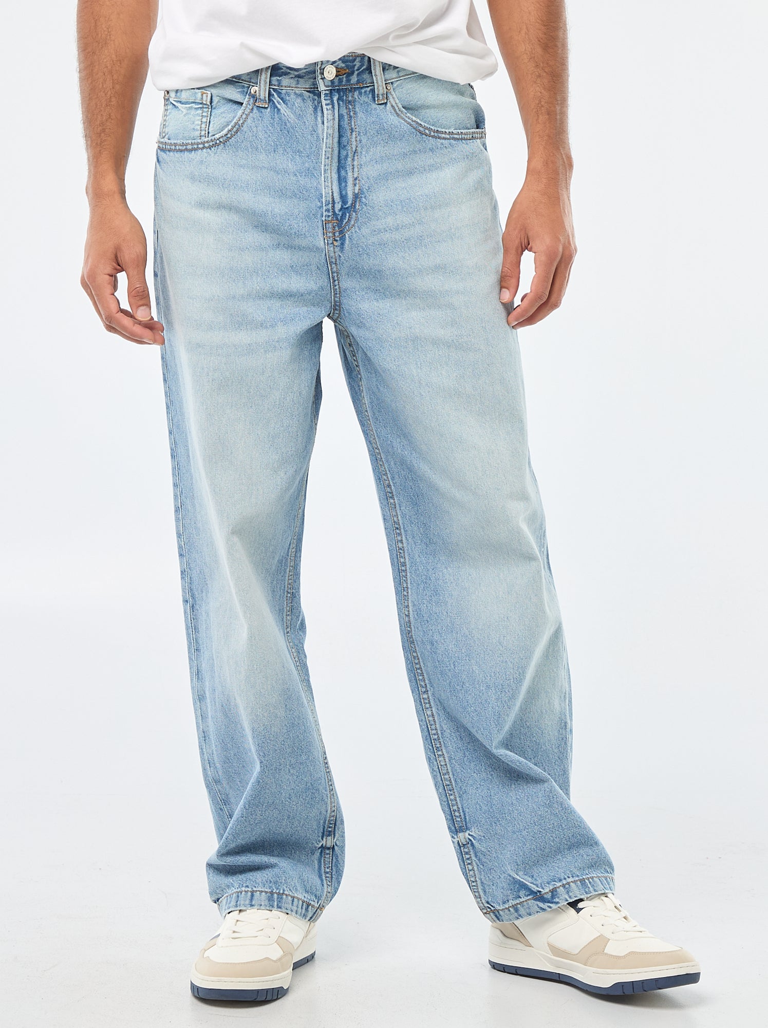 Jean large / relaxed fit à 5 poches - Bleu
