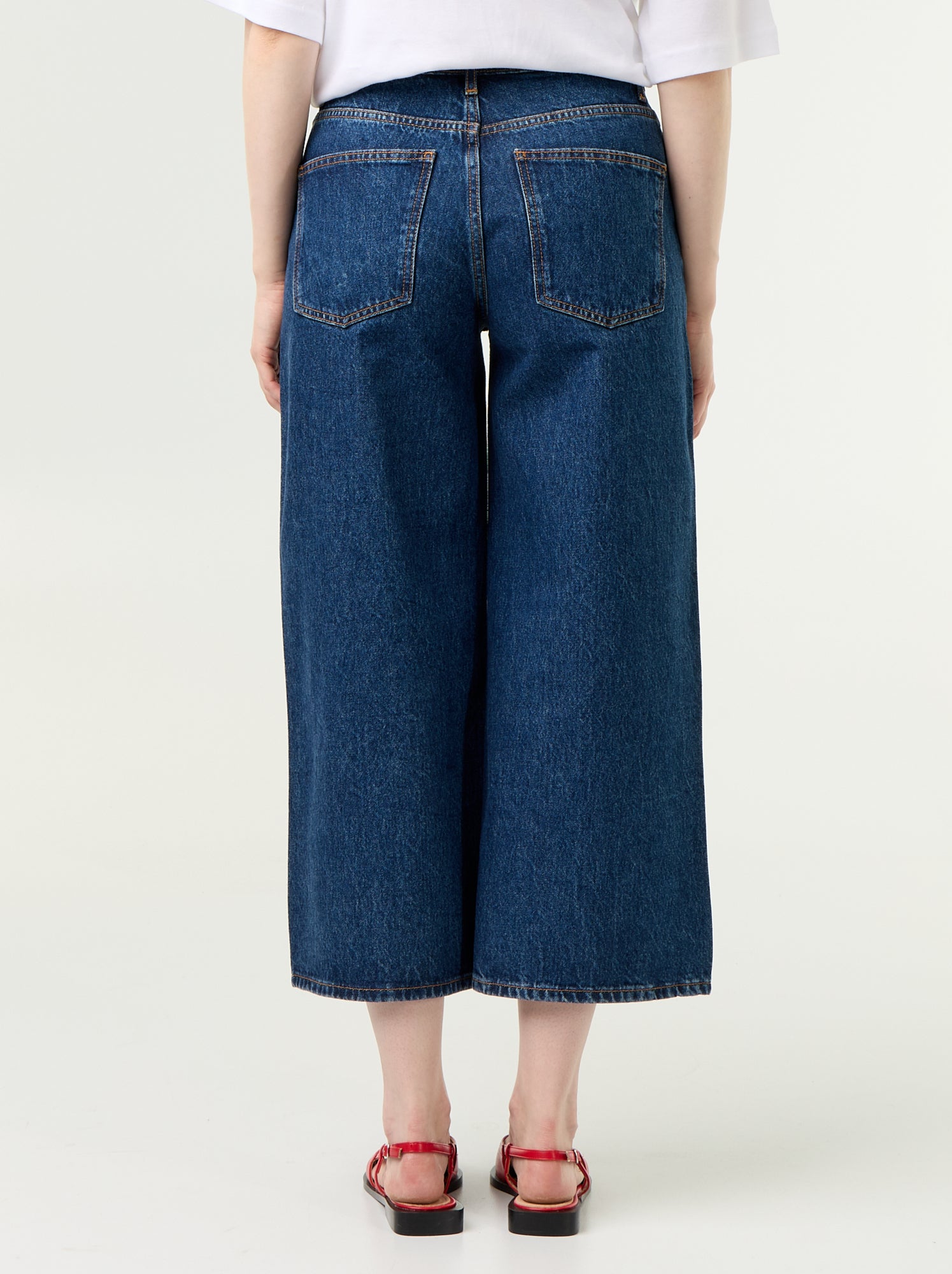 Jean large taille haute - Bleu (GKI13_3)