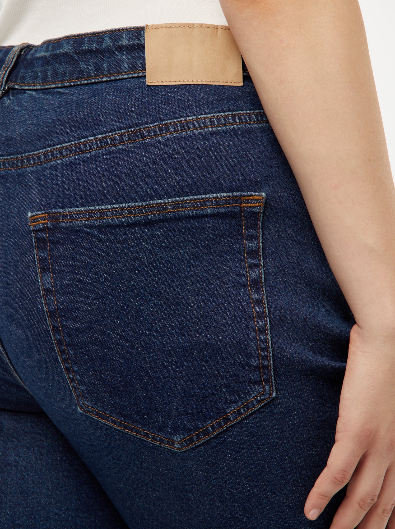 Jean mom taille haute  - L28 - Bleu (DOQ92_2)