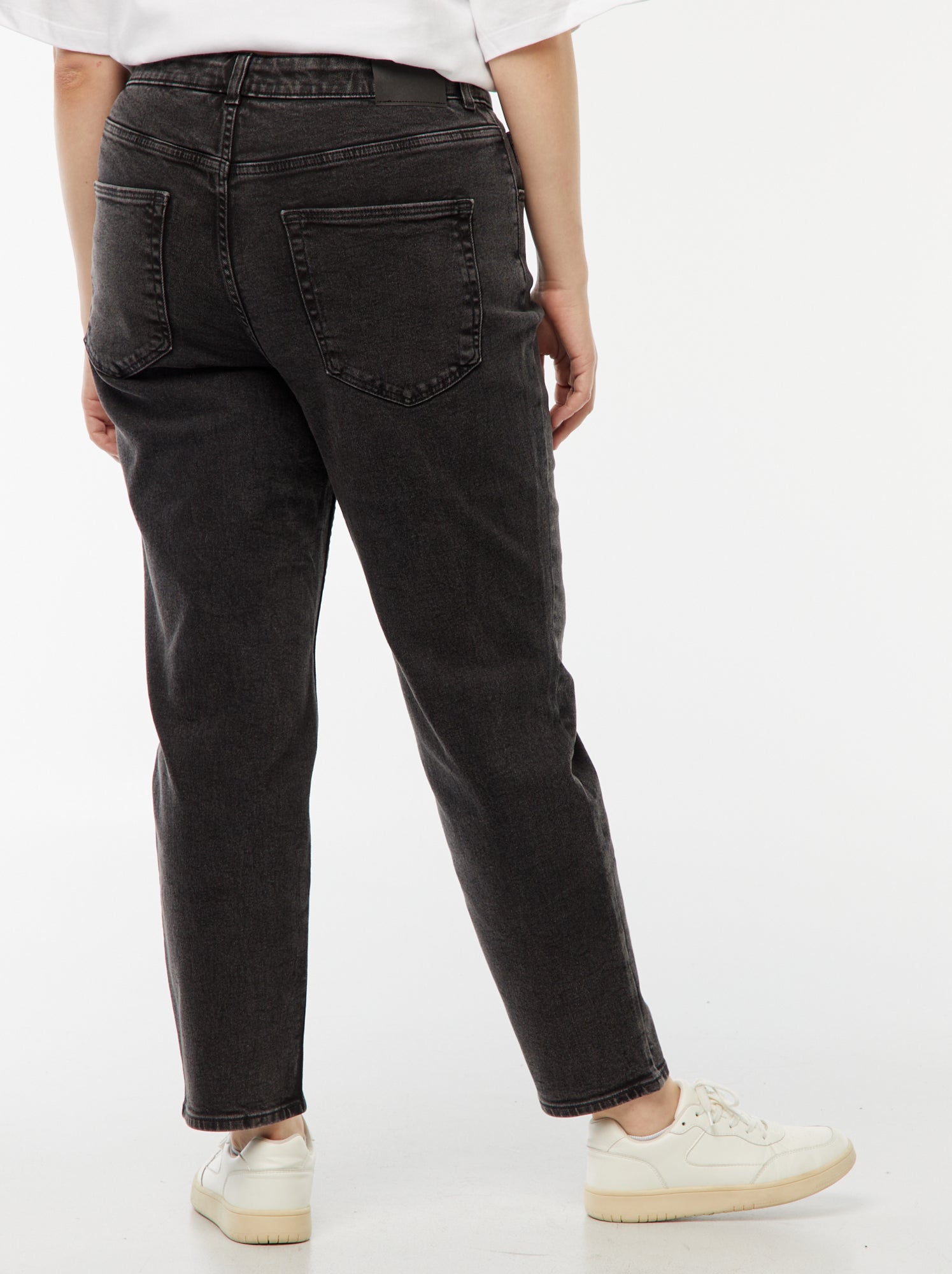 Jean mom taille haute - L30 - Noir