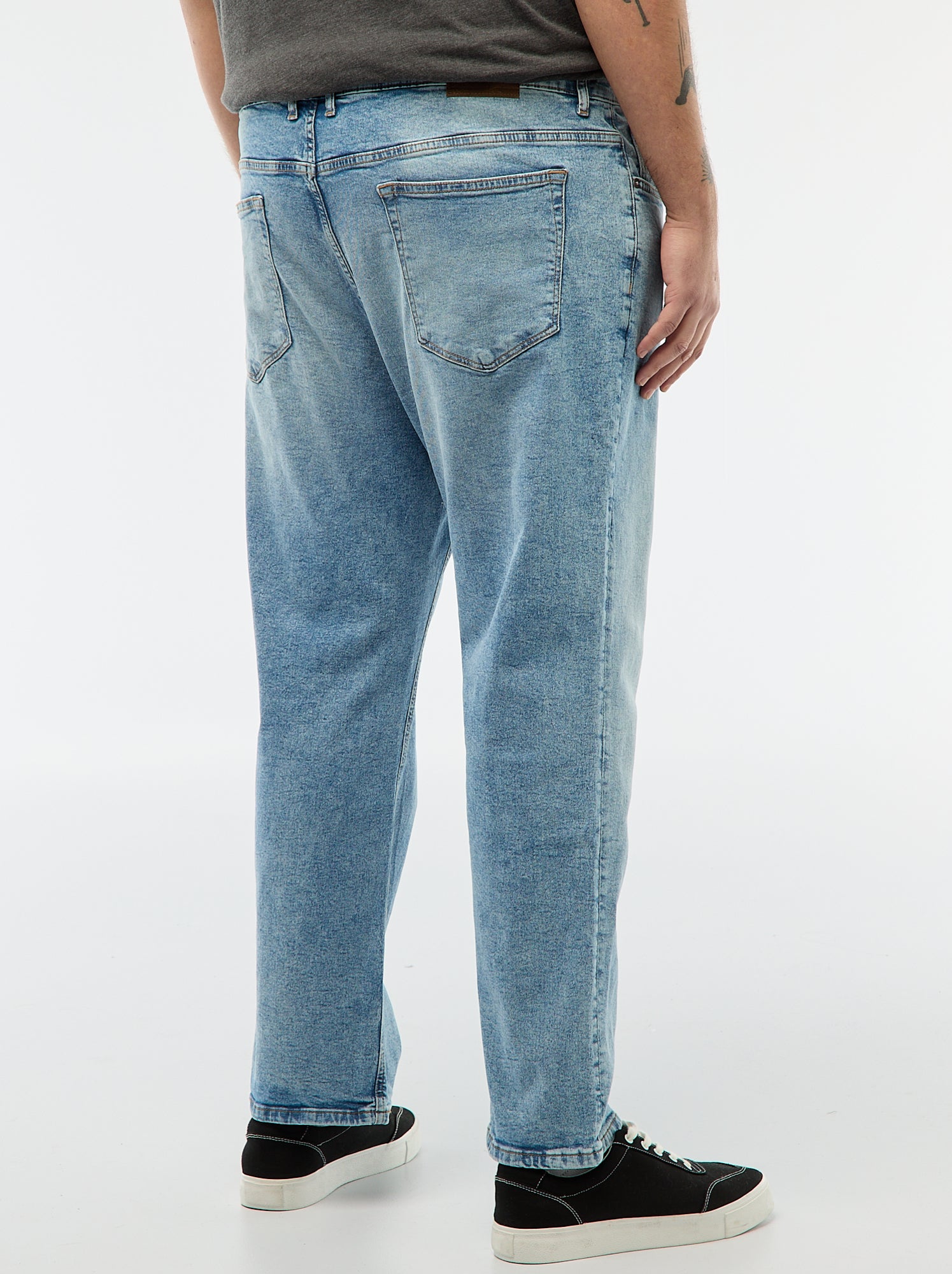 Jean regular / coupe droite à 5 poches - Bleu (ESO93_1)