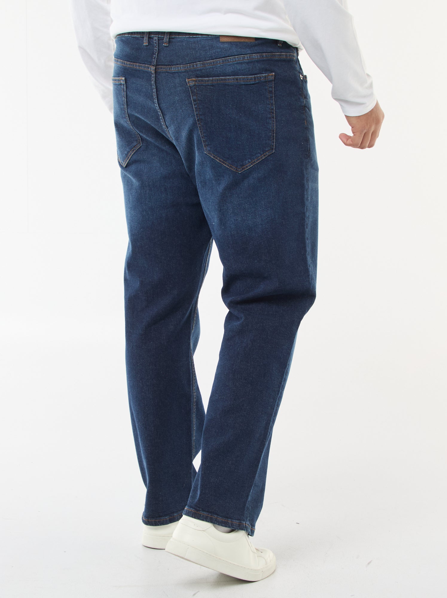 Jean regular / coupe droite à 5 poches - Bleu (ESO93_2)