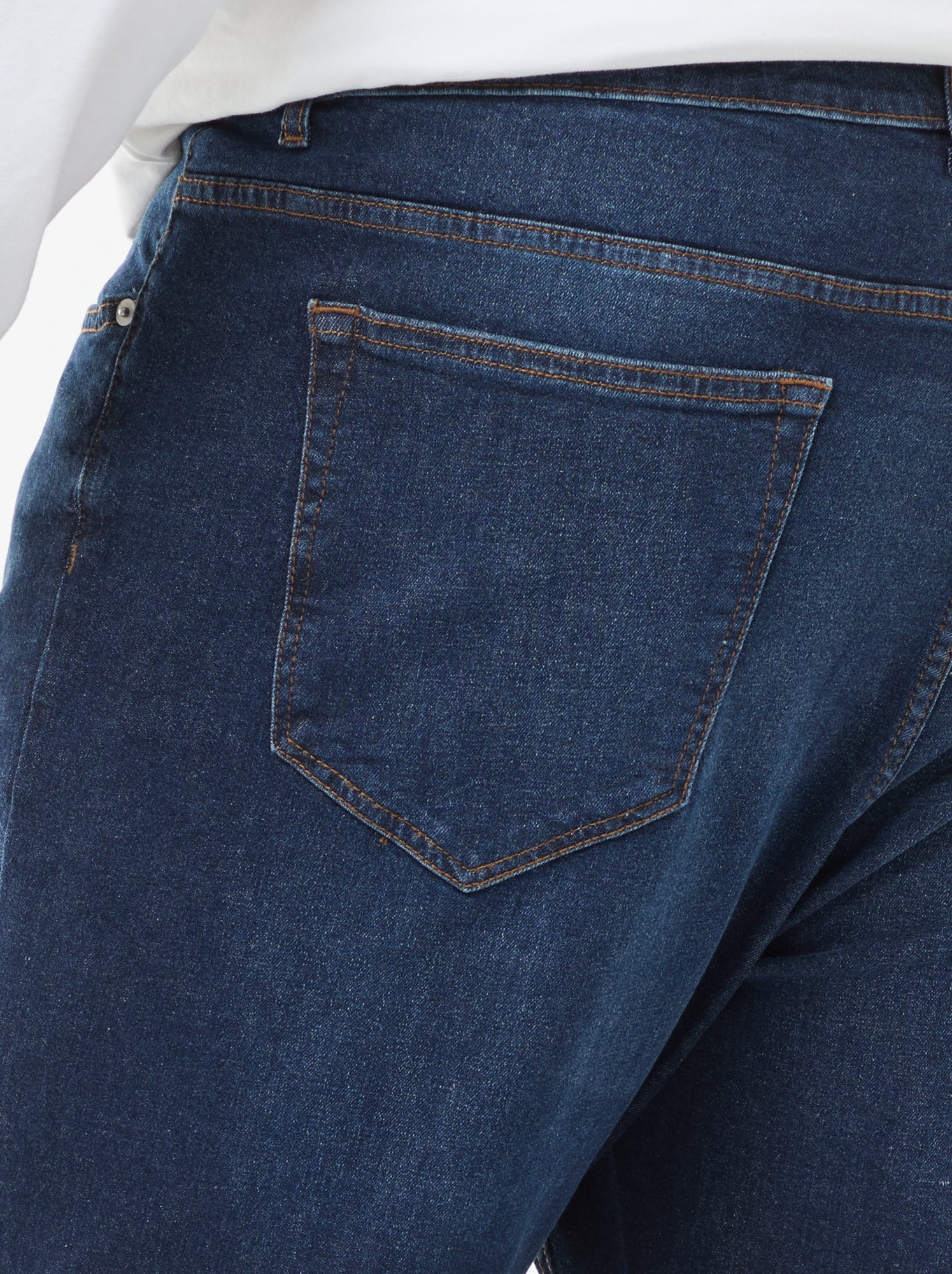 Jean regular / coupe droite à 5 poches - Bleu (ESO93_2)