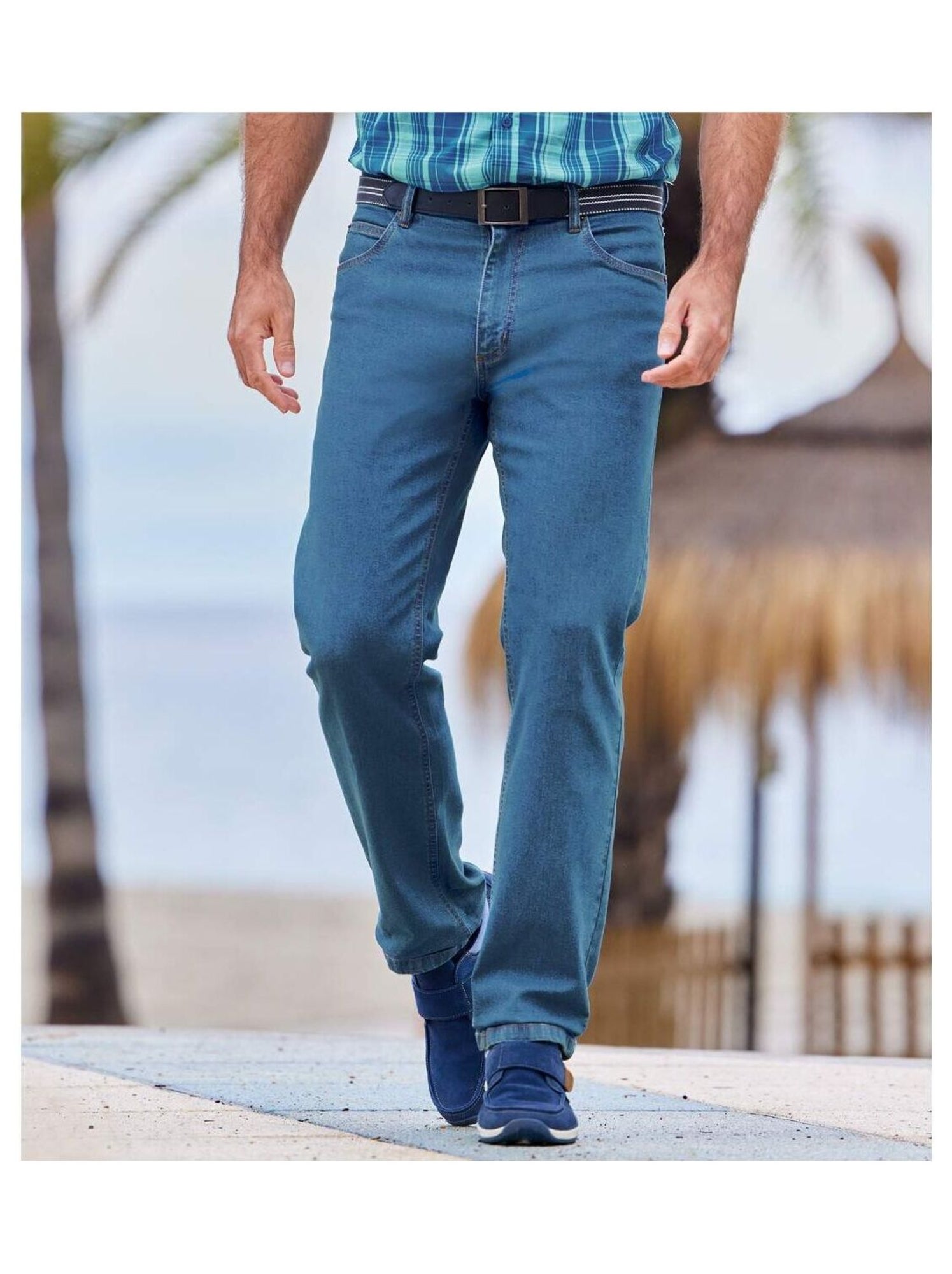 Jean Regular Stretch - ATLAS FOR MEN - Bleu