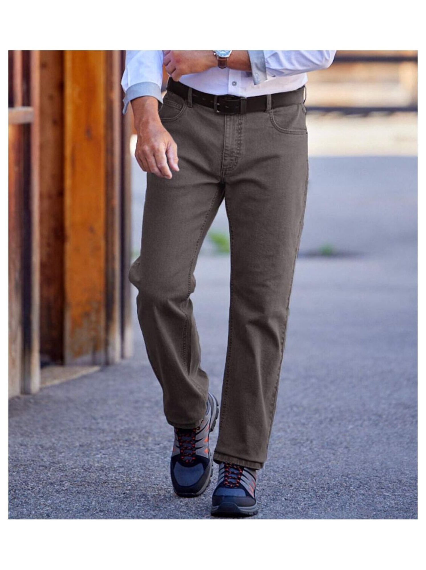 Jean Regular Stretch Confort - ATLAS FOR MEN - Gris