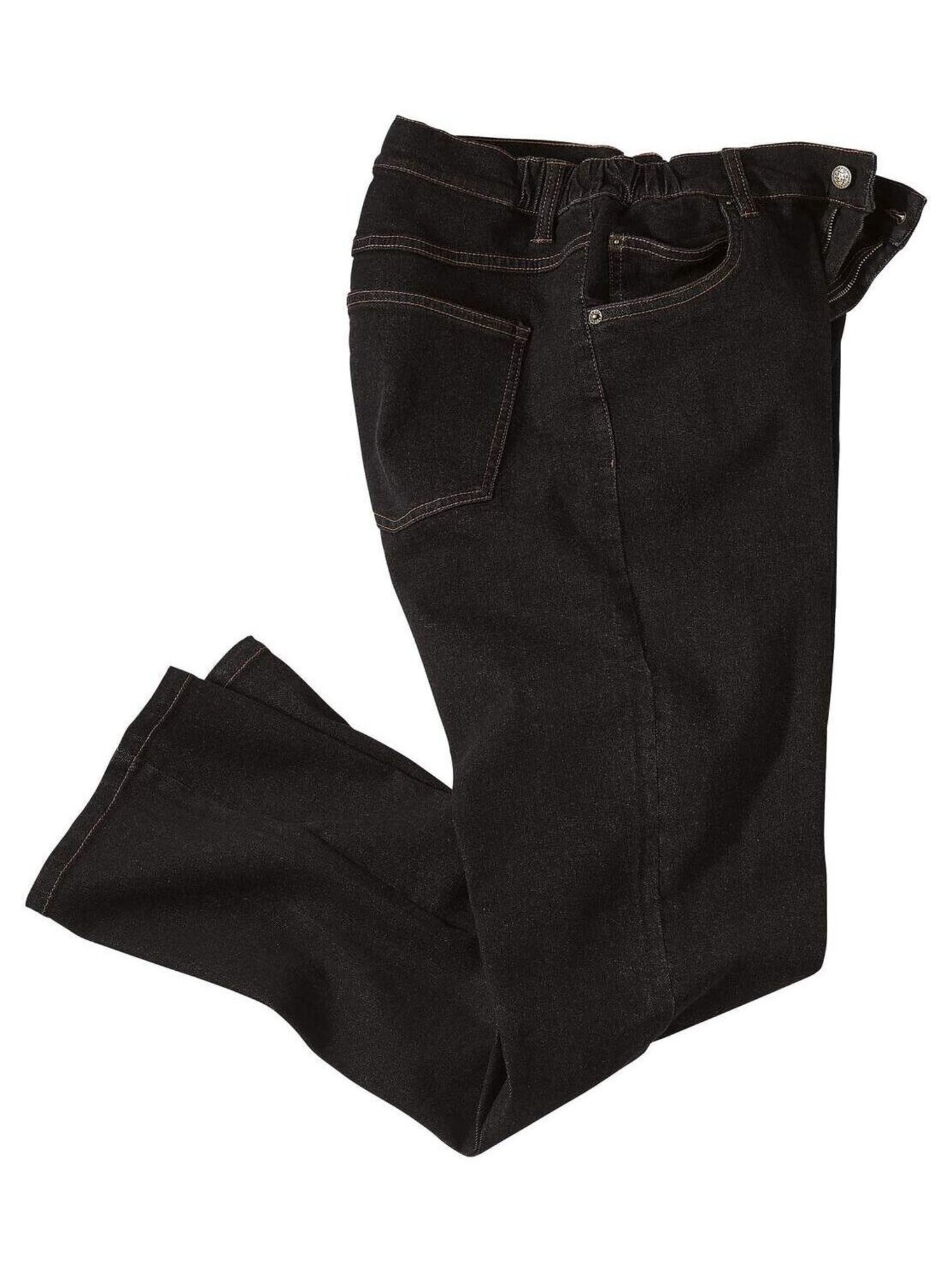 Jean Regular Stretch Confort - ATLAS FOR MEN - Noir