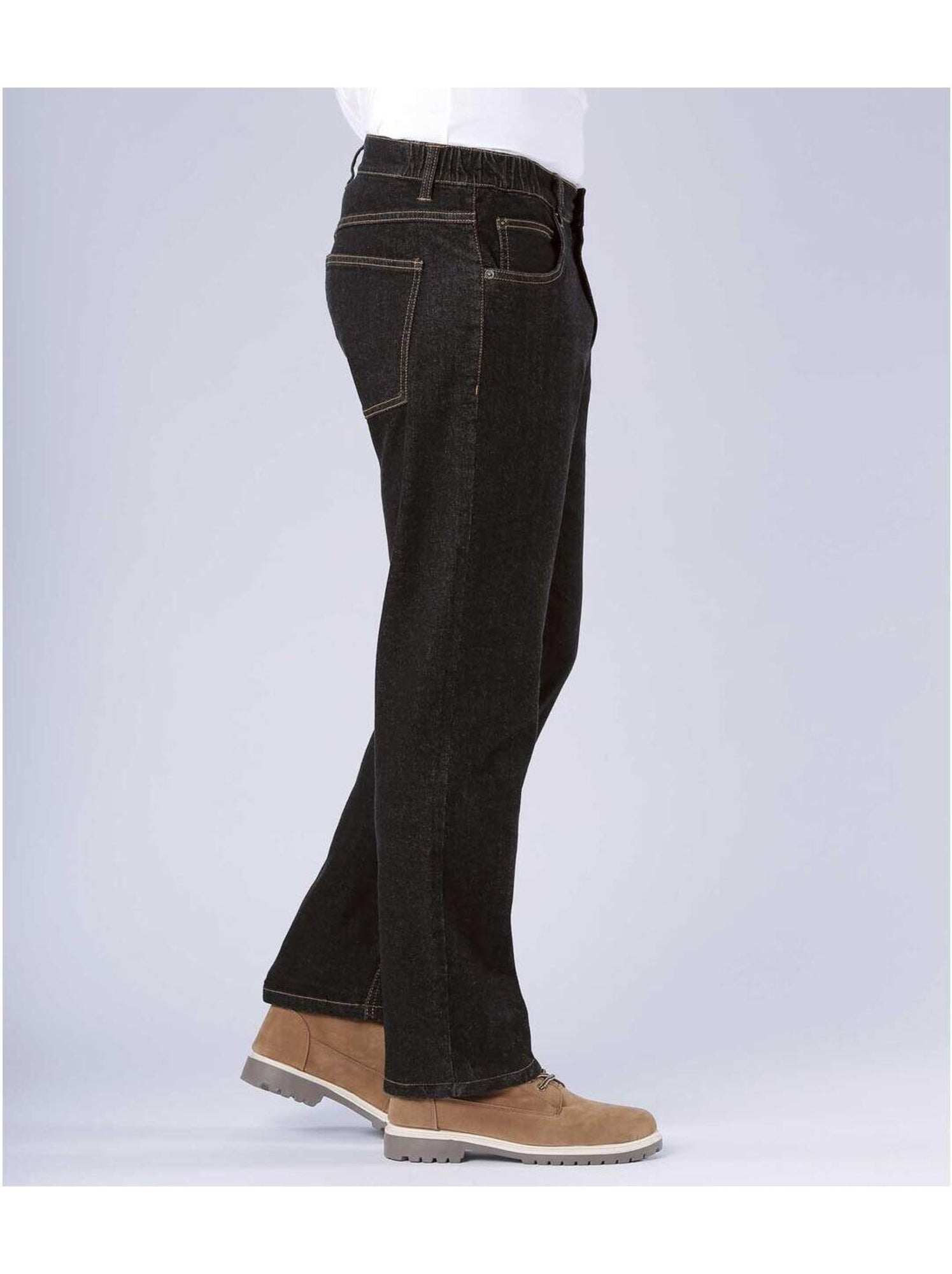 Jean Regular Stretch Confort - ATLAS FOR MEN - Noir