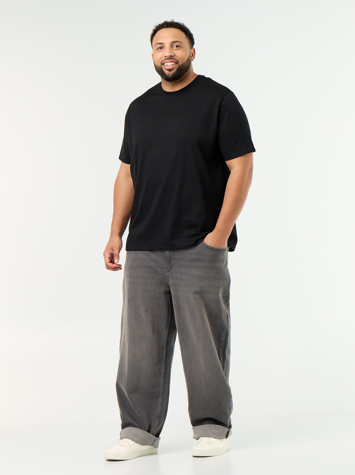 Jean size+ coupe relaxed - Gris (FXD18_1)