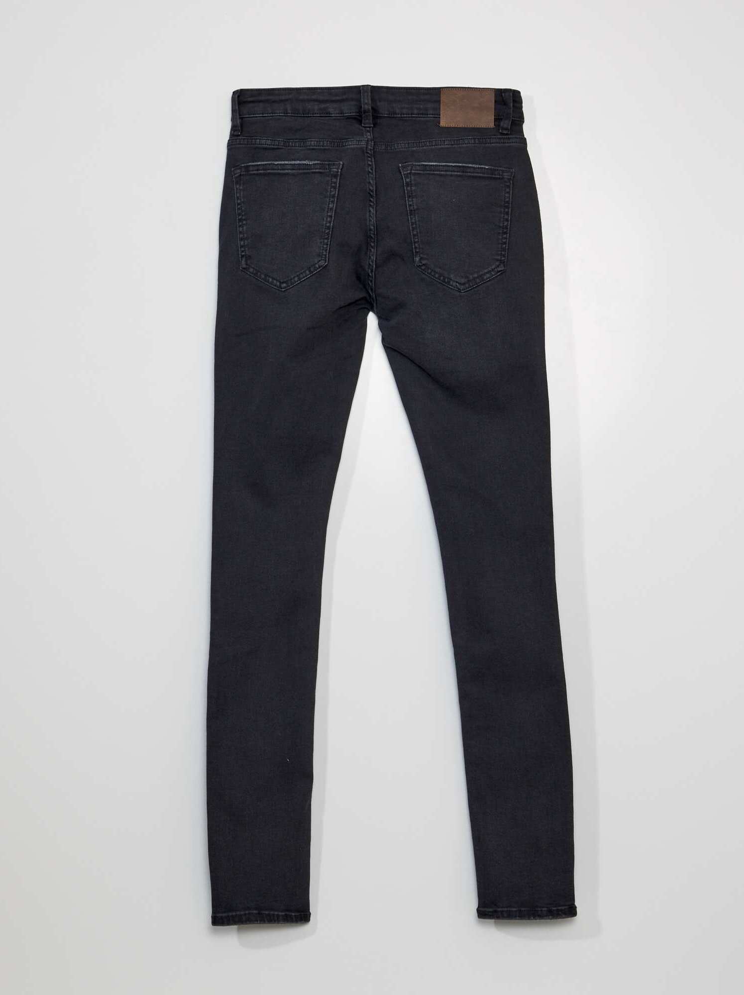 Jean skinny - L34 - Noir délavé