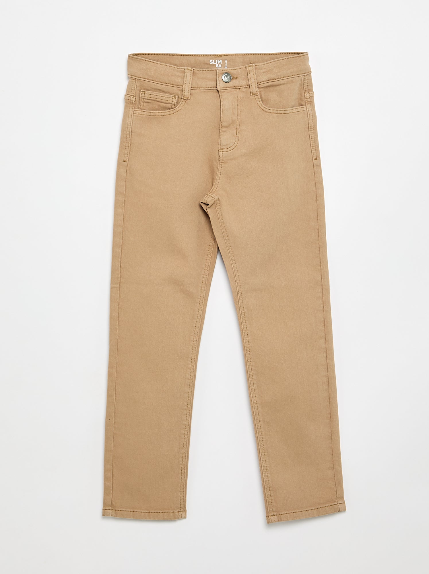 Jean slim à 5 poches - Beige (ZJ379_55)