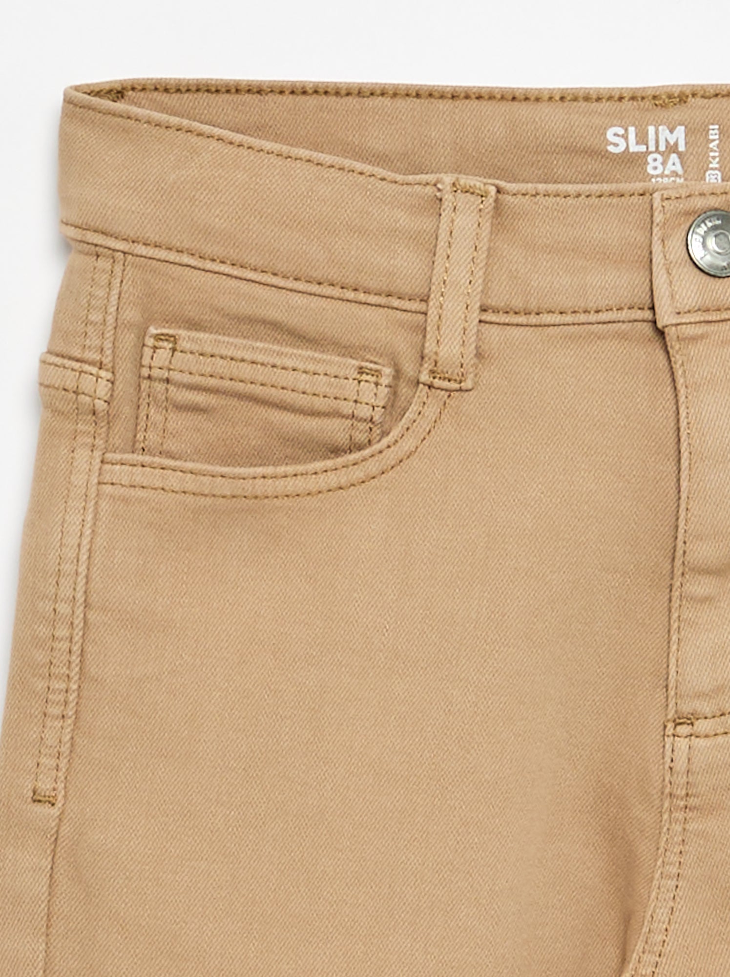 Jean slim à 5 poches - Beige (ZJ379_55)