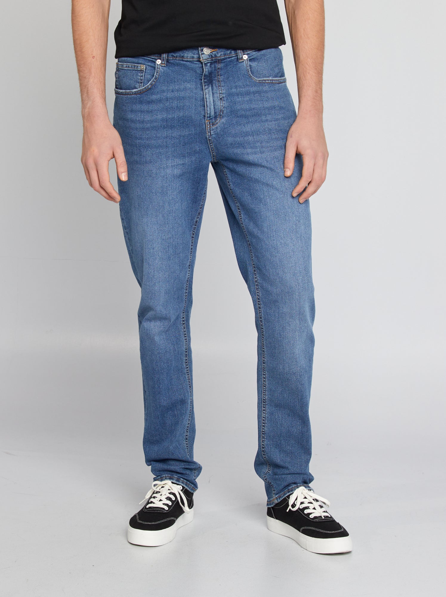Jean slim fit en coton stretch - L38 - Bleu