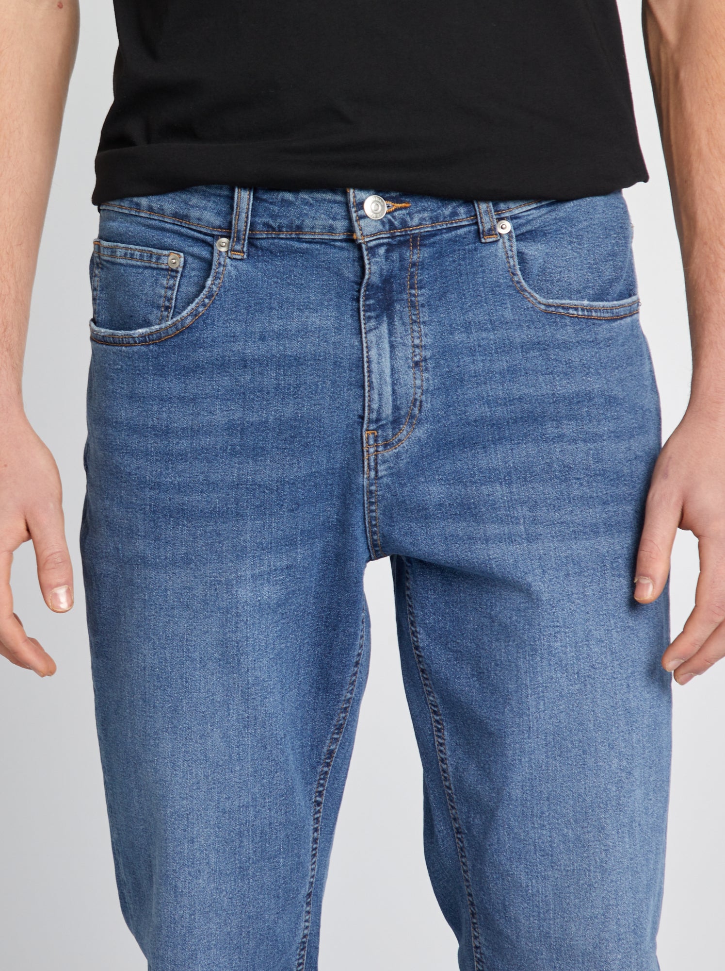 Jean slim fit en coton stretch - L38 - Bleu