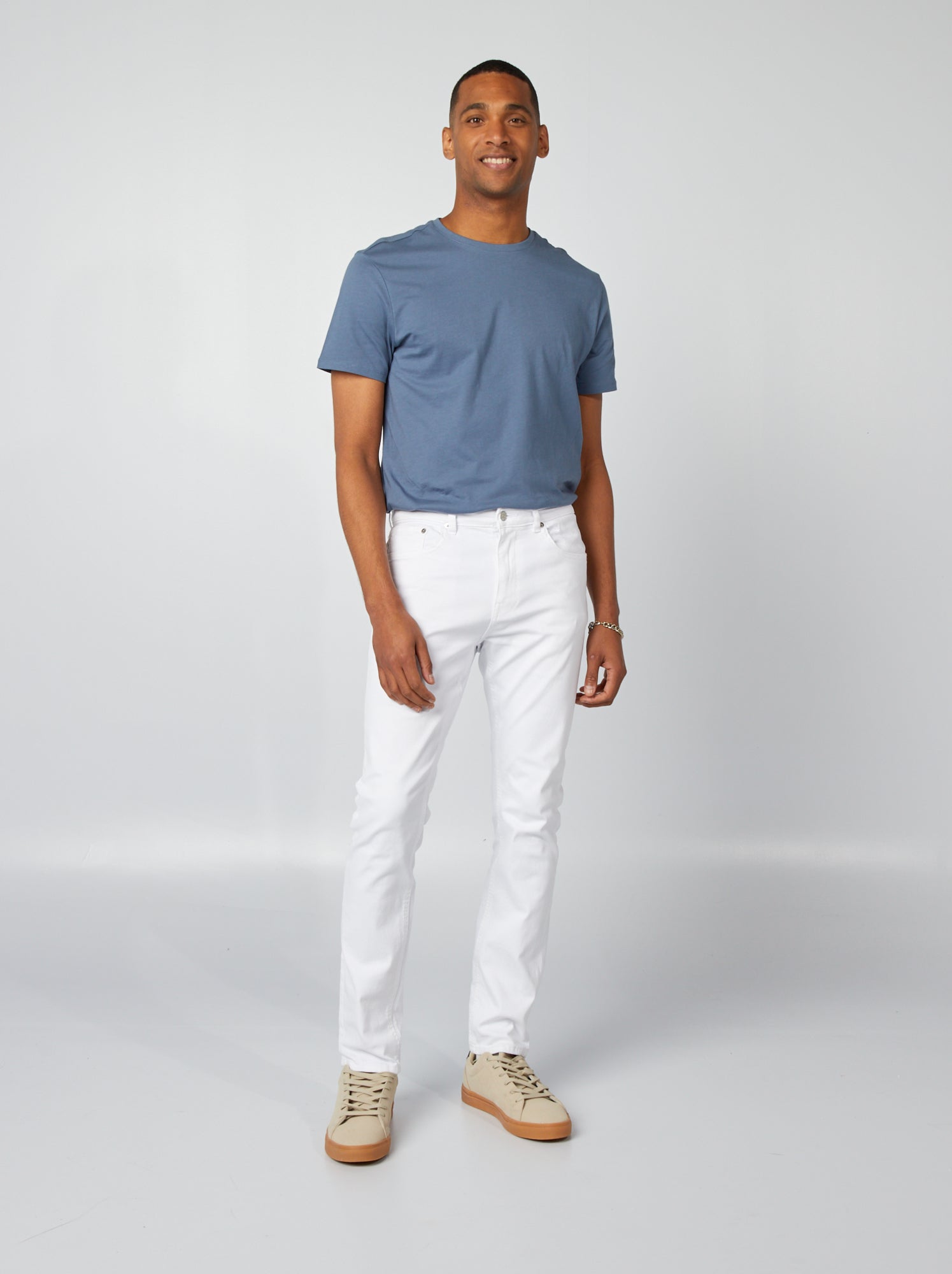 Jean slim - L30 - BLANC