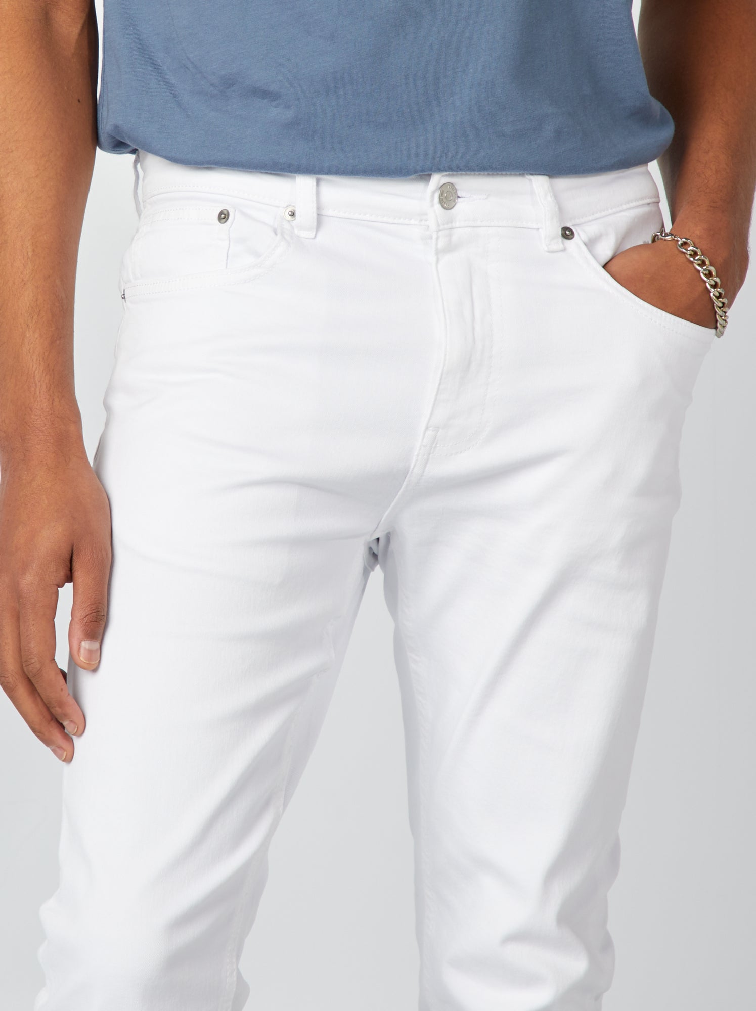 Jean slim - L32 - Blanc