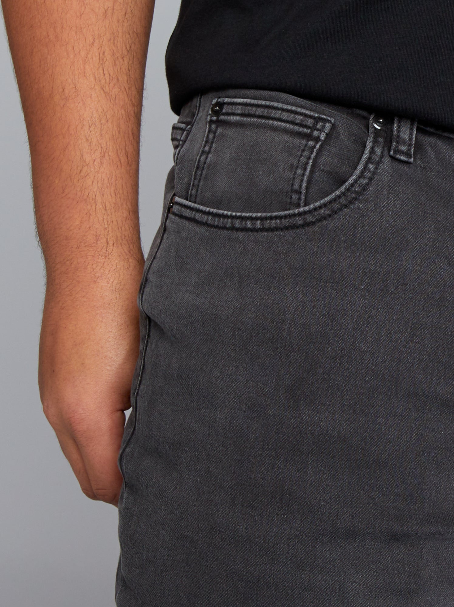 Jean slim stretch - L32 - Gris anthracite
