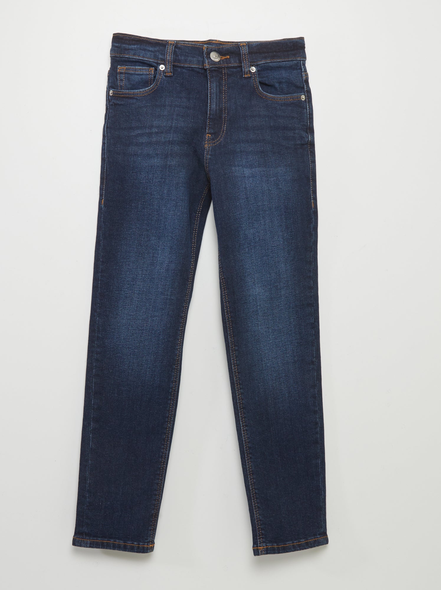 Jean slim taille ajustable - Bleu
