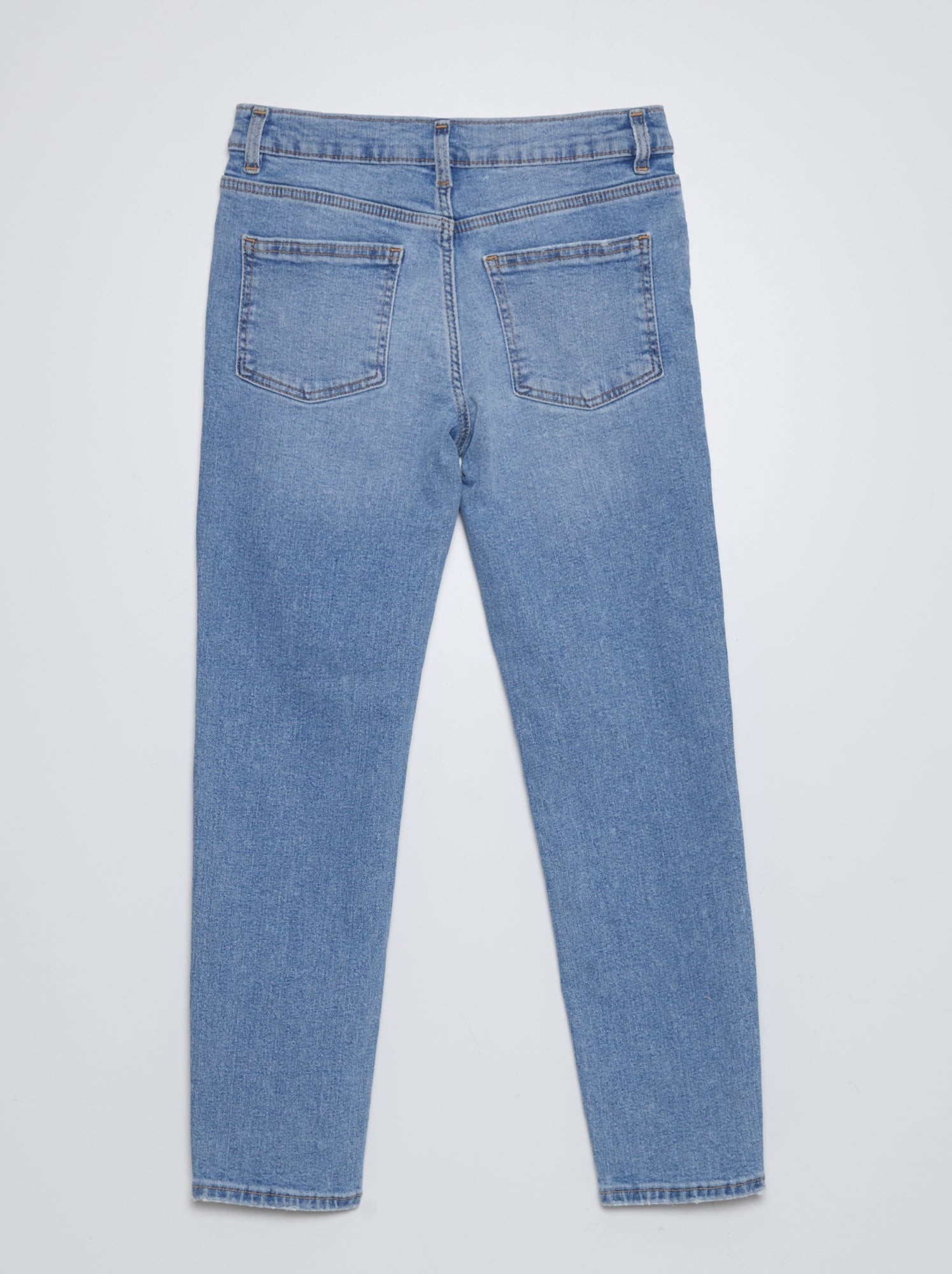 Jean slim taille ajustable - Bleu clair