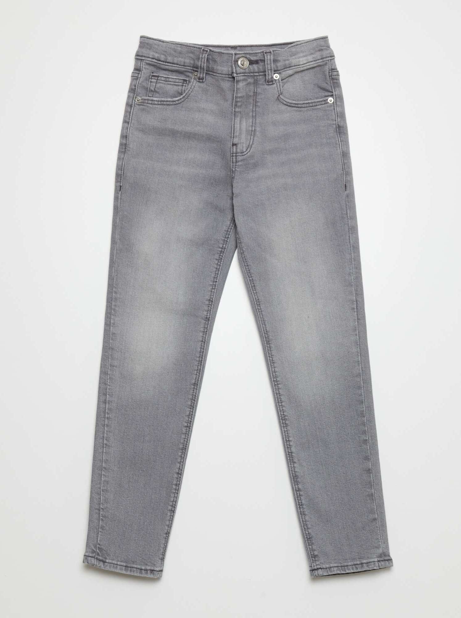 Jean slim taille ajustable - Gris clair