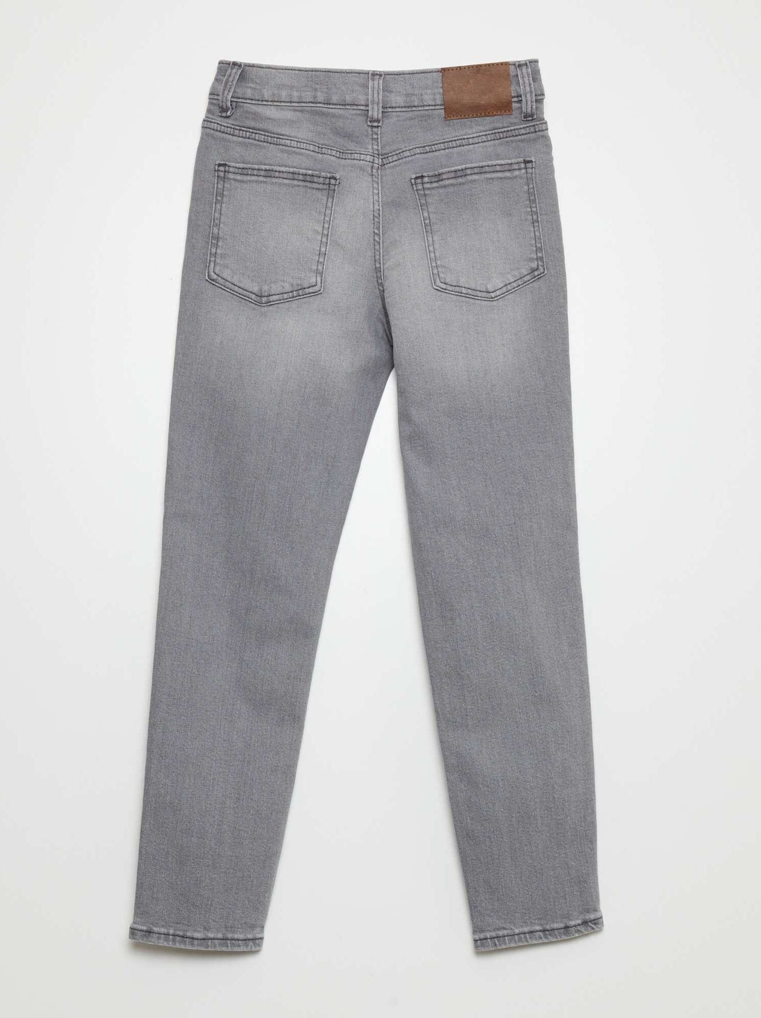 Jean slim taille ajustable - Gris clair