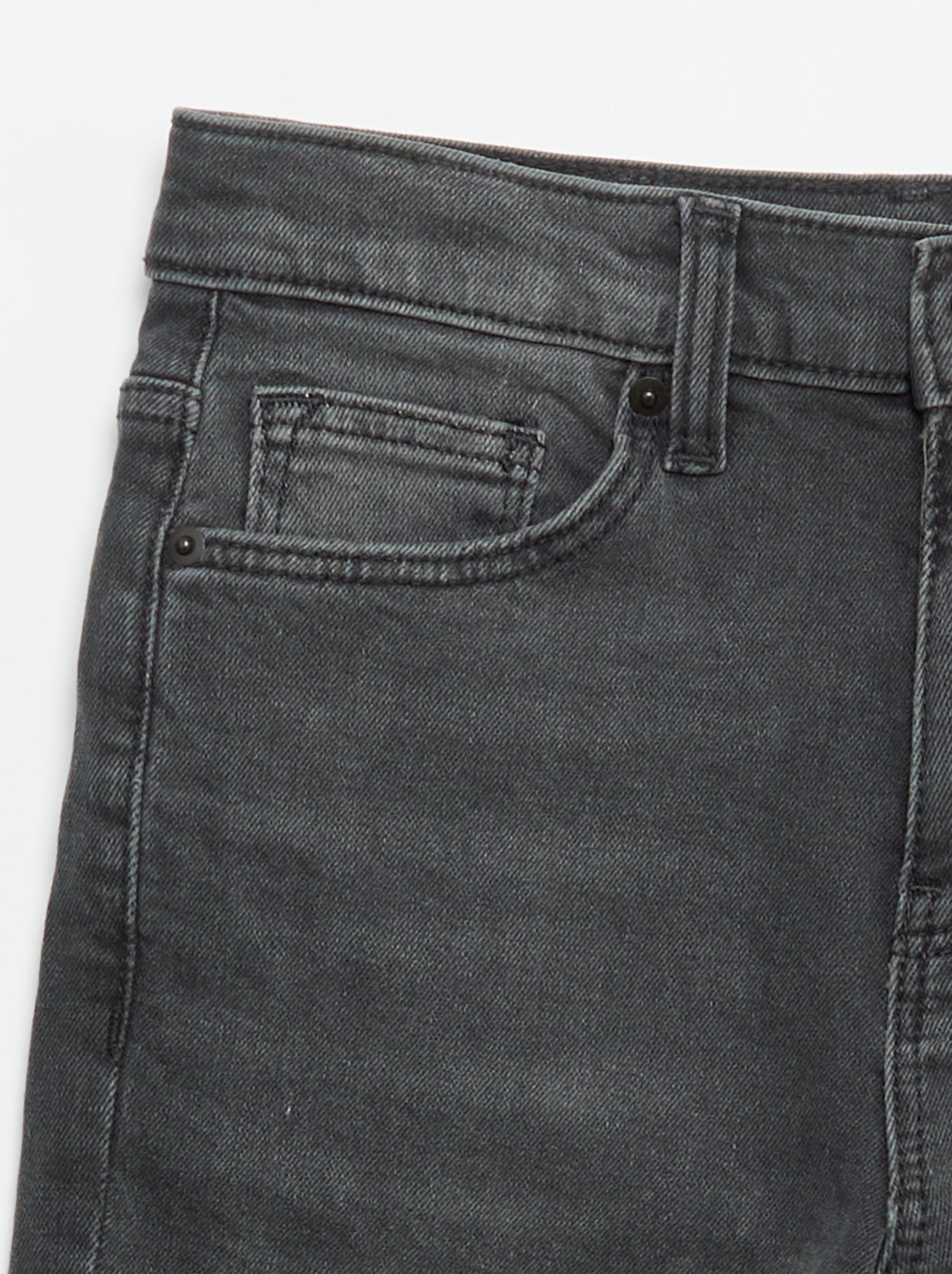 Jean slim taille ajustable - Noir